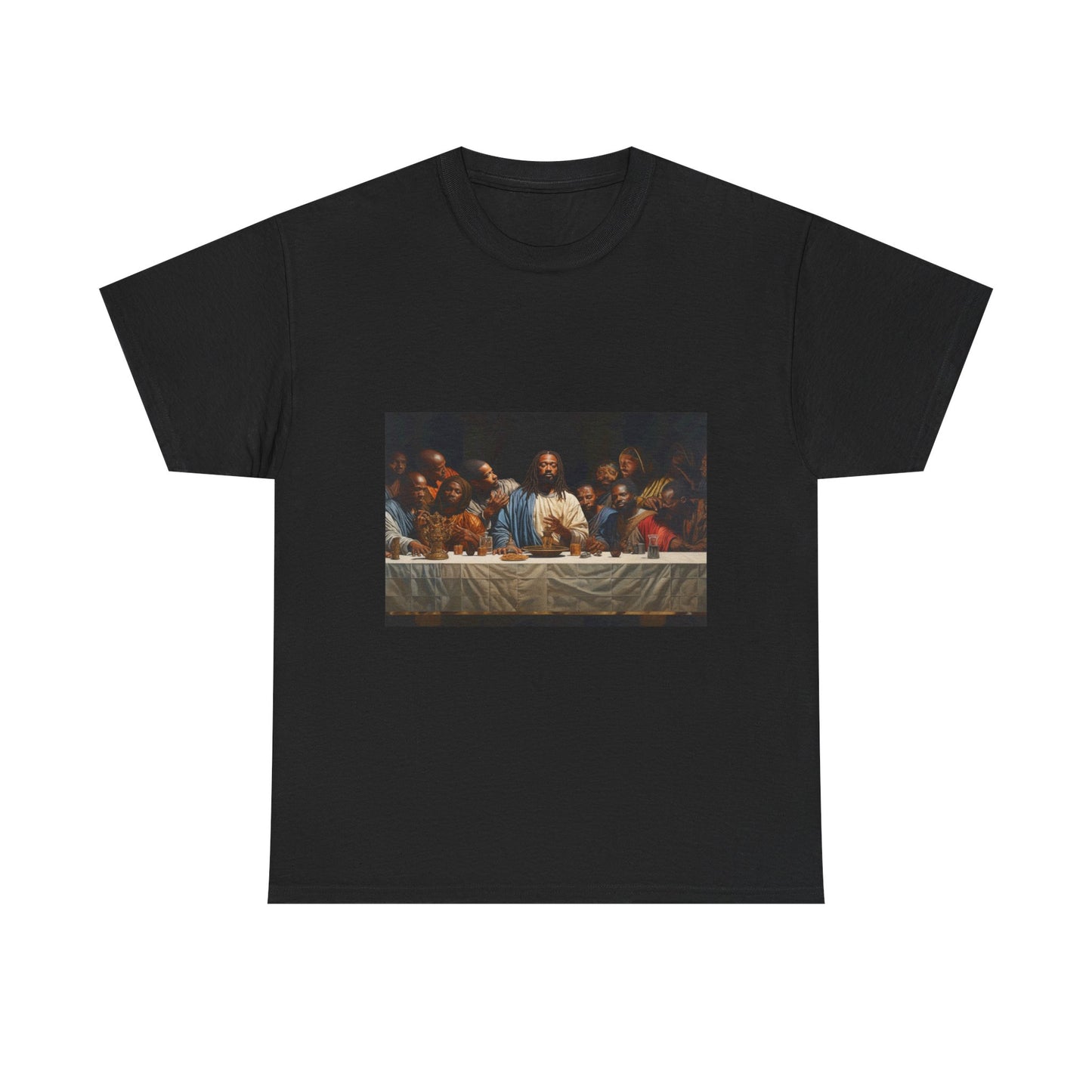 Black Jesus Last Supper Tee African American Art