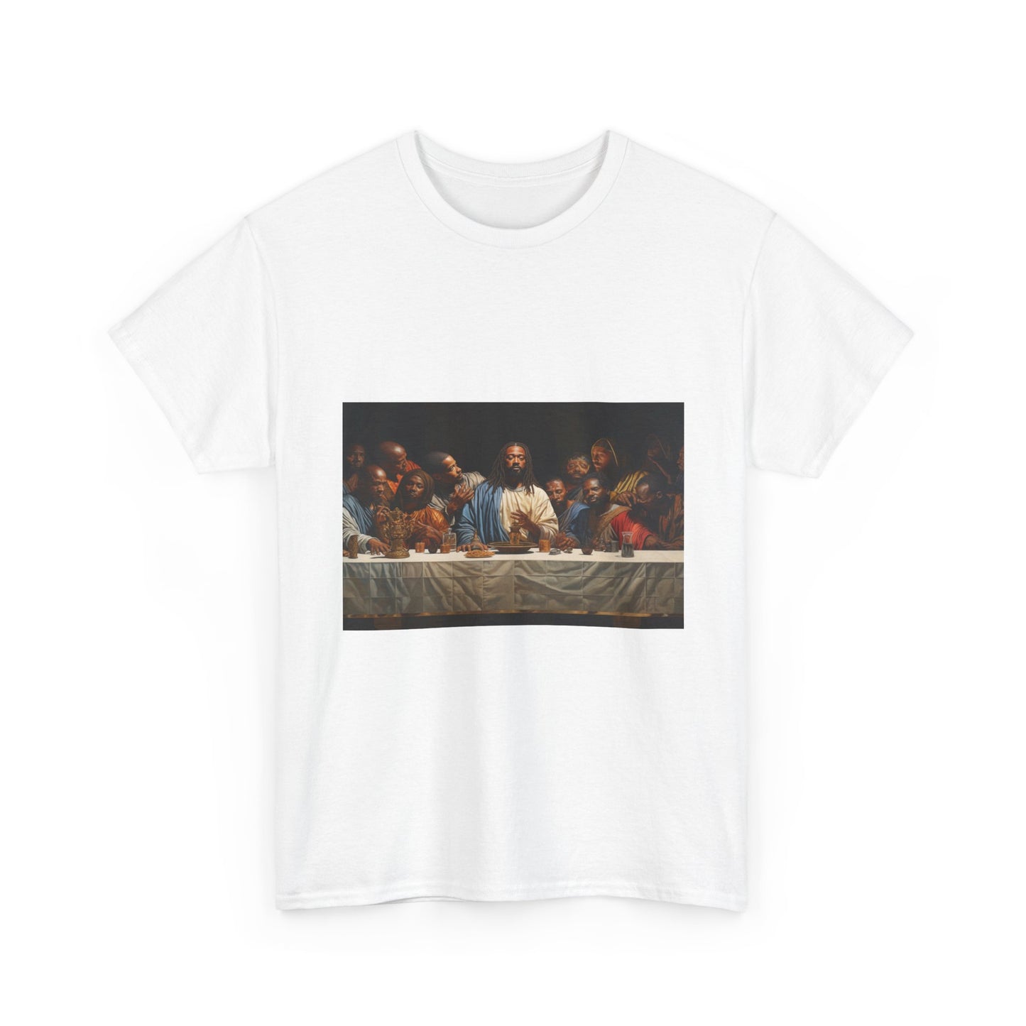 Black Jesus Last Supper Tee African American Art