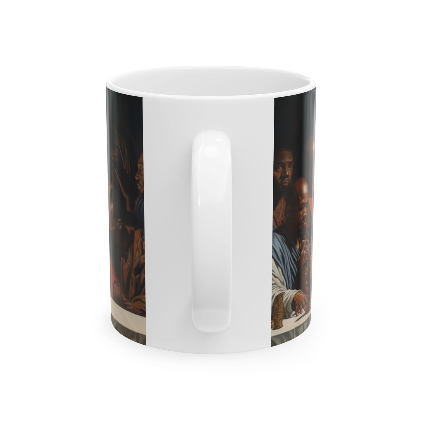 Black Jesus Last Supper Ceramic Mug African American Art