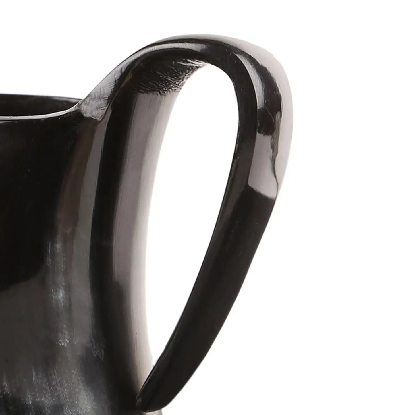 Horn Whiskey Mugs Pack 2 - Holds Upto 6.5 oz, Natural