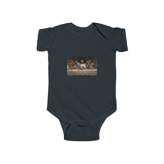 Black Jesus Last Supper Infant Bodysuit African American Art