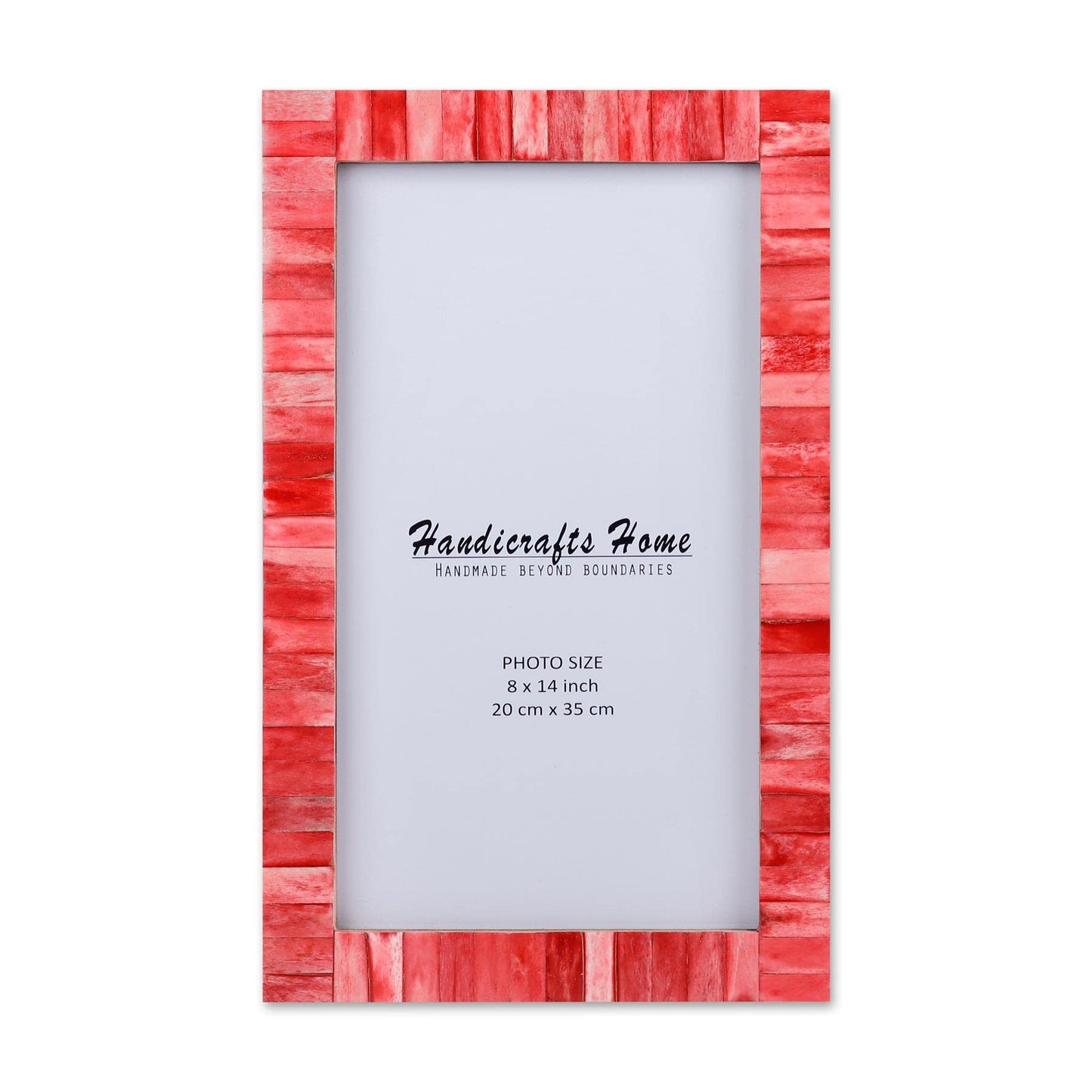Poster Picture Frame Classic Pattern Bone Inlay Collection in 6 Sizes, Red