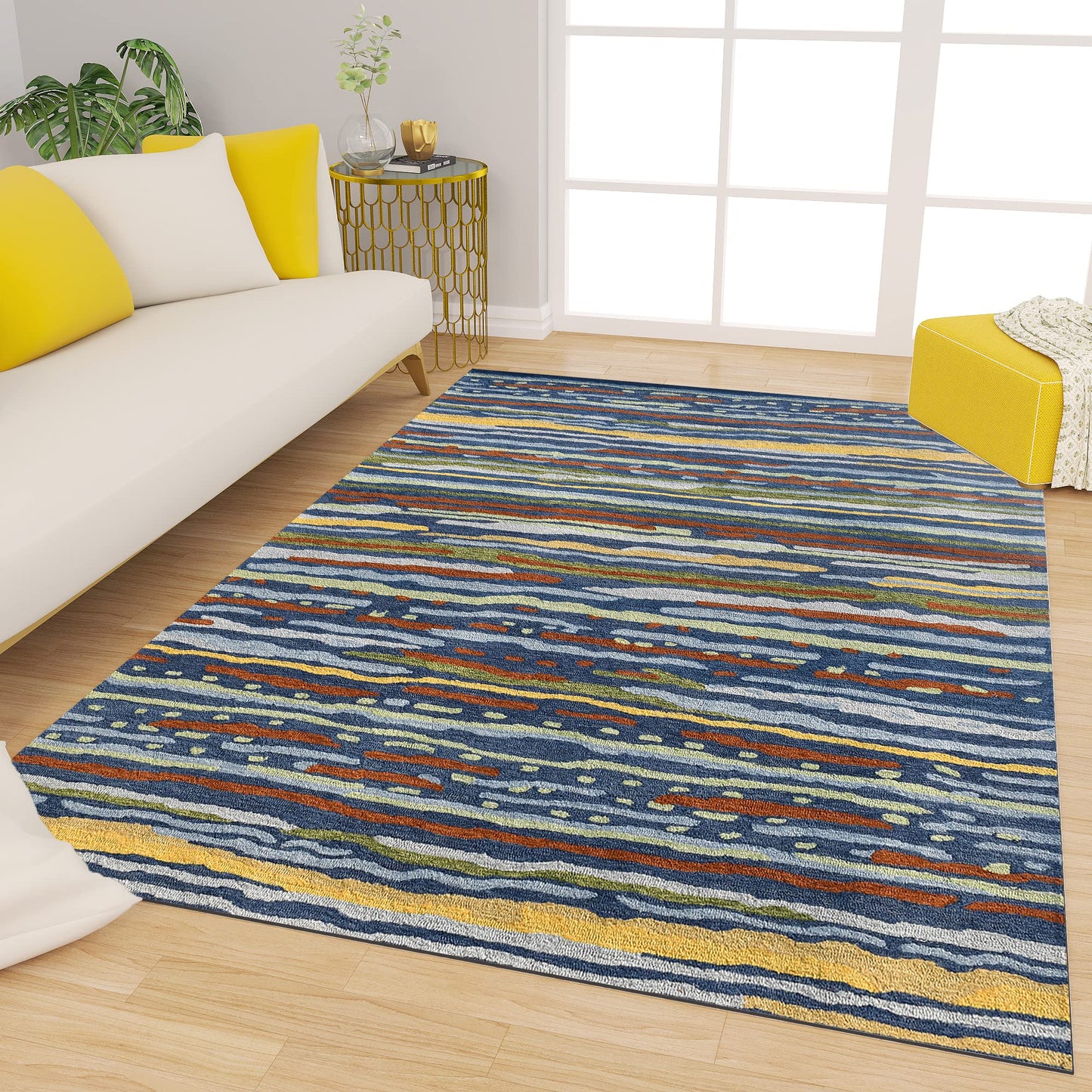 Premium Hand-Tufted Rug Made of 100% Wool - Spring Coast - 6x9 Feet