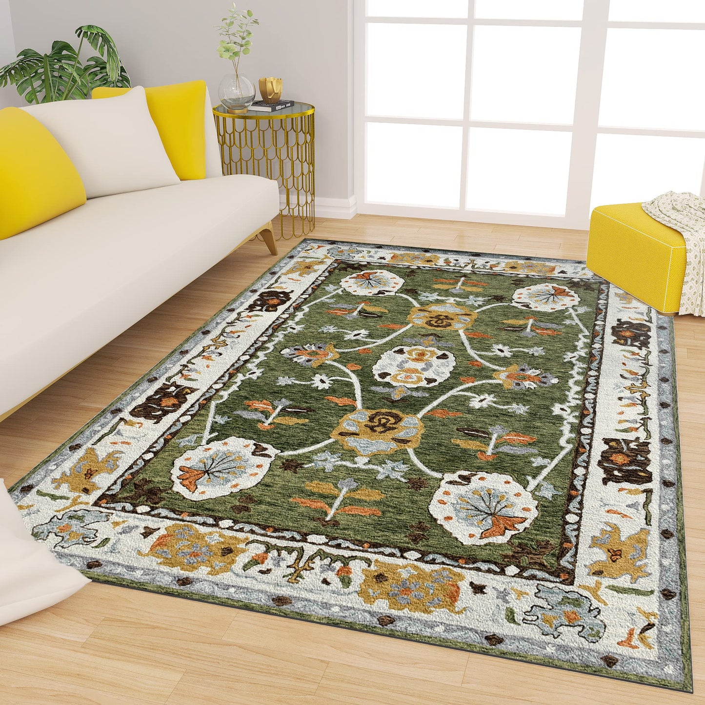 Premium Hand-Tufted Rug Made of 100% Wool - Spring Atlas - 5x8 Feet