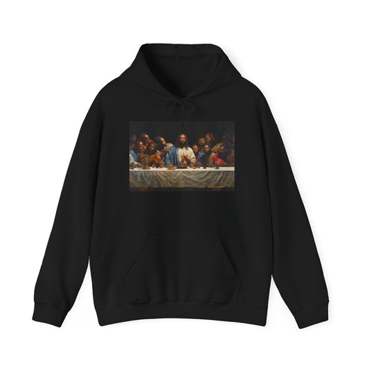 Black Jesus Last Supper African American Art-Inspired Unisex Hoodie