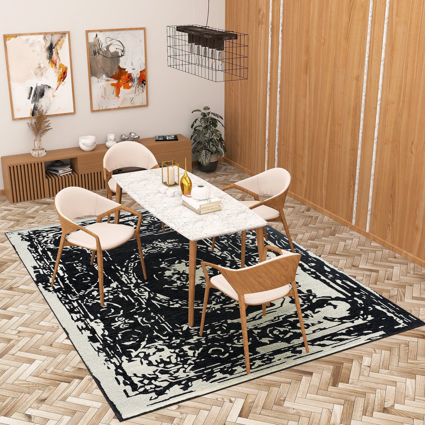 Premium Hand-Tufted Rug Made of 100% Wool - Giovanni - 9x12 Feet