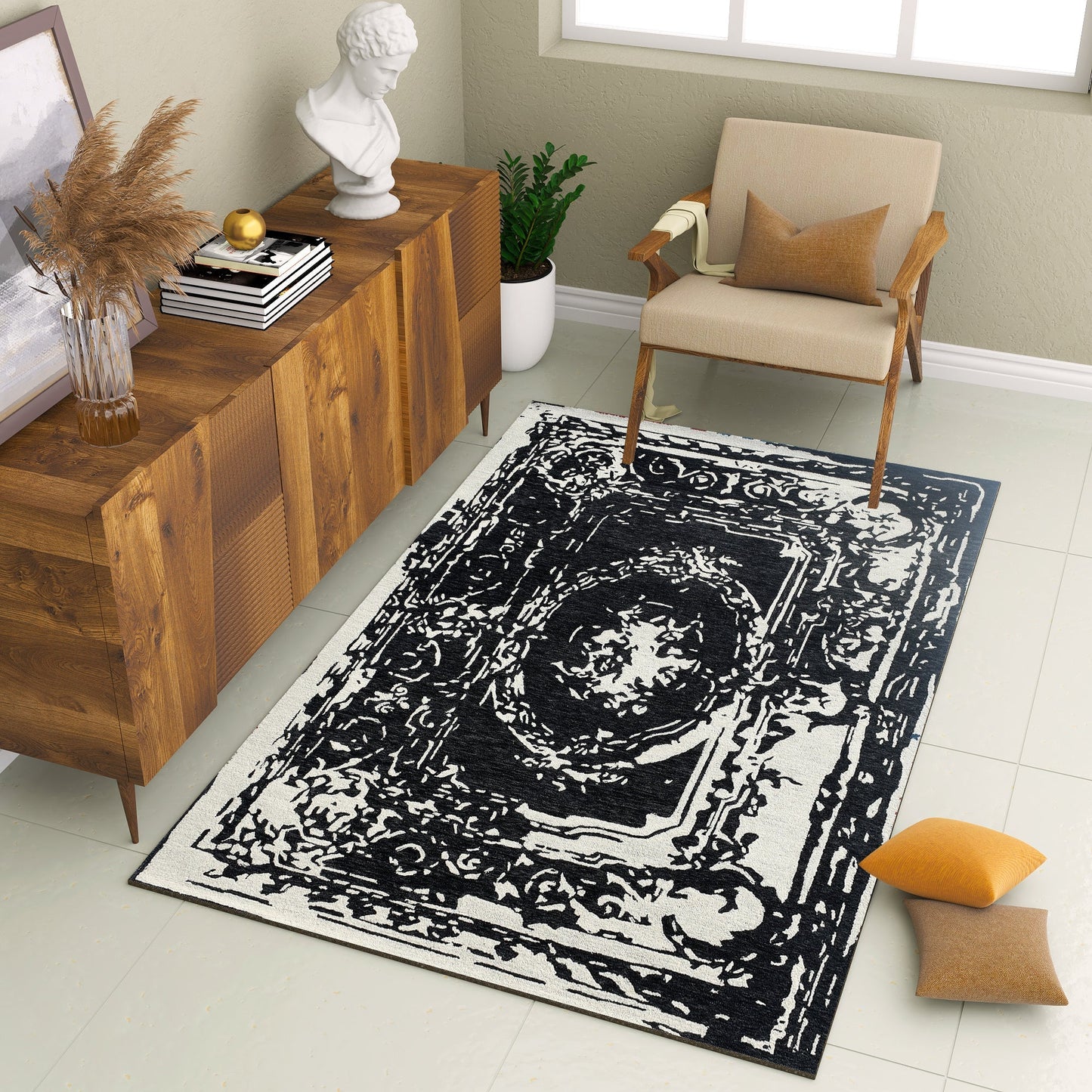 Premium Hand-Tufted Rug Made of 100% Wool - Giovanni - 5x8 Feet