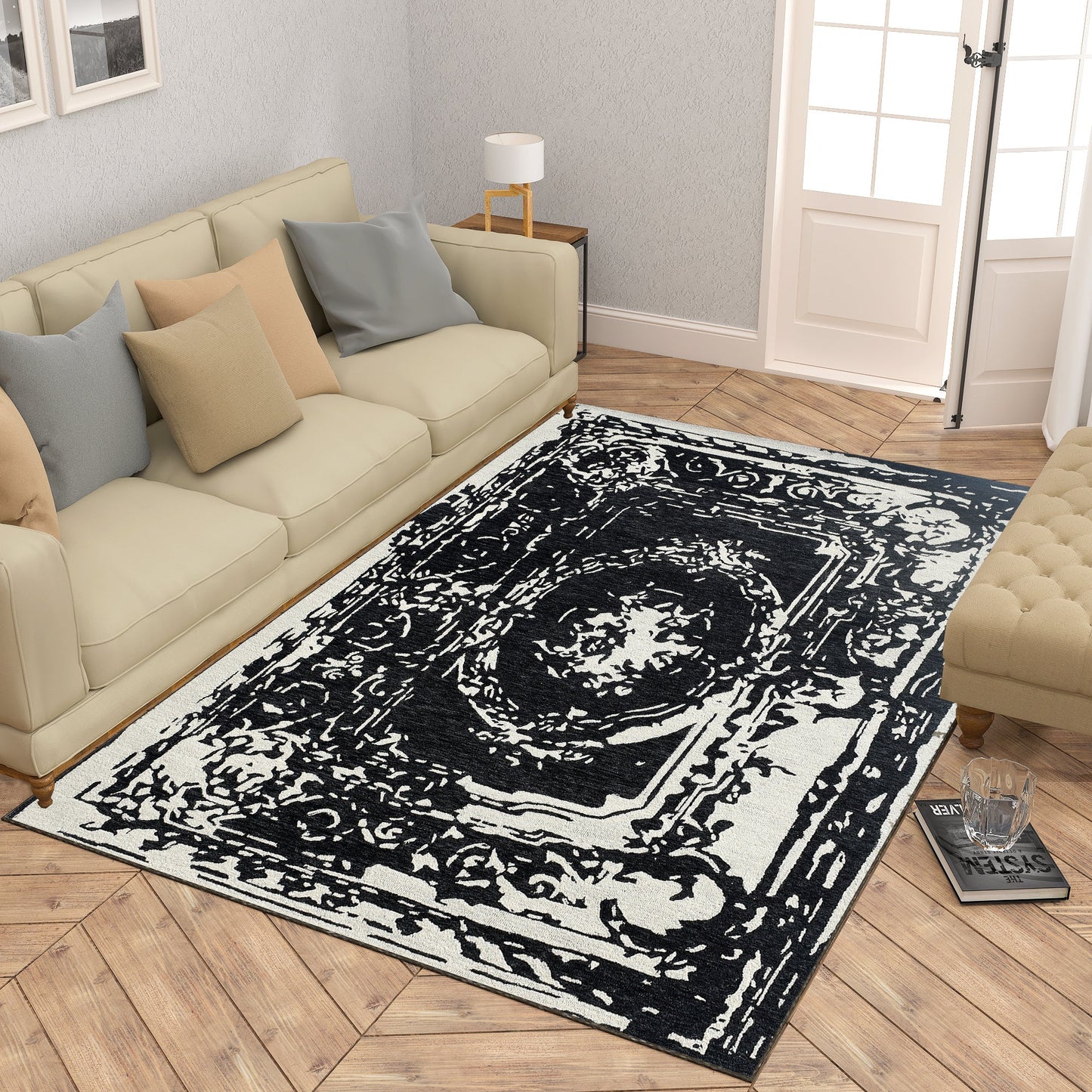 Premium Hand-Tufted Rug Made of 100% Wool - Giovanni - 5x8 Feet