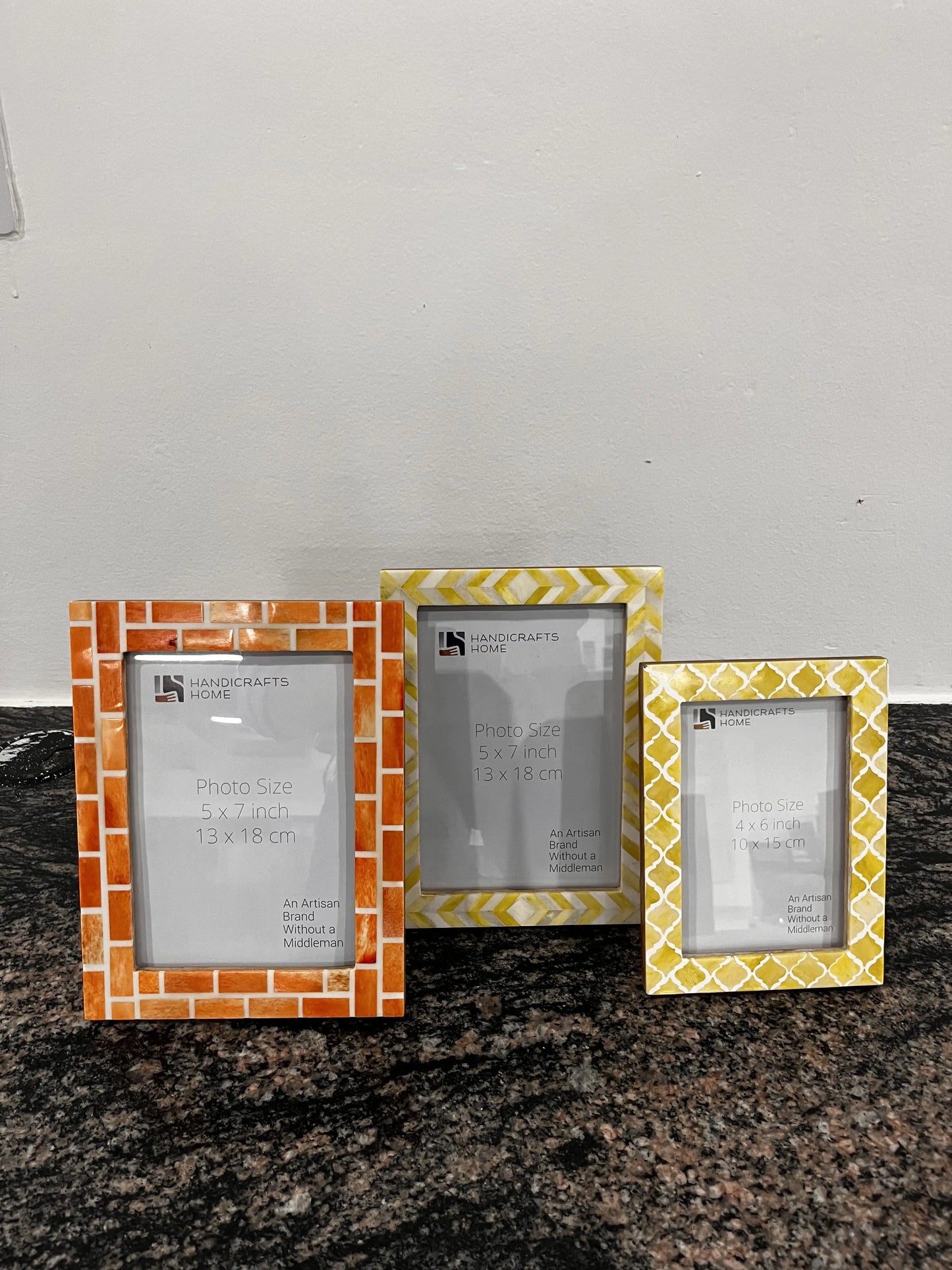 Golden Amber Collection Picture Combo Frames Pack of 3