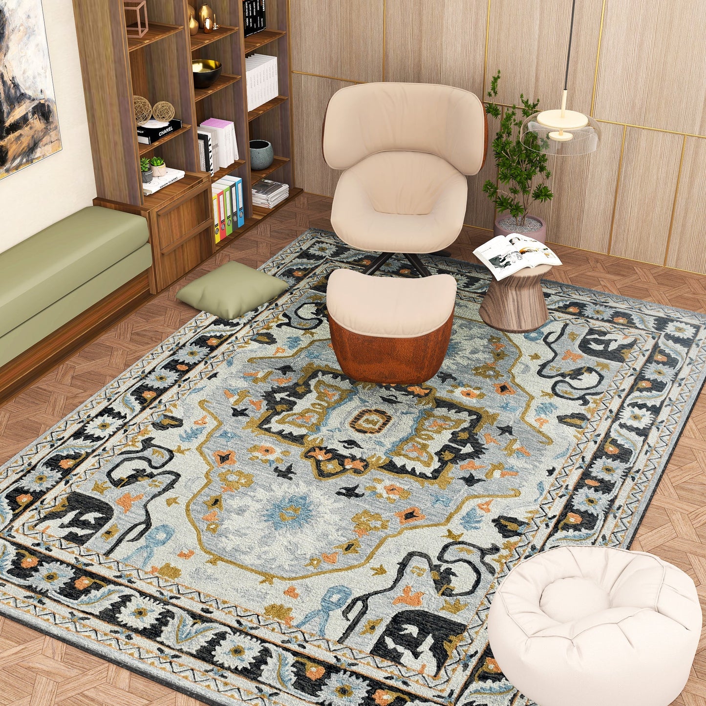 Premium Hand-Tufted Rug Made of 100% Wool - Northern Tale - 8x10 Feet