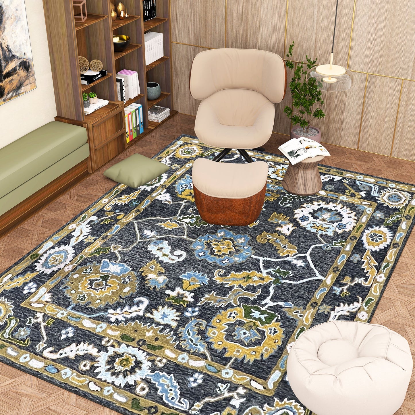 Premium Hand-Tufted Rug Made of 100% Wool - Old Country - 8x10 Feet