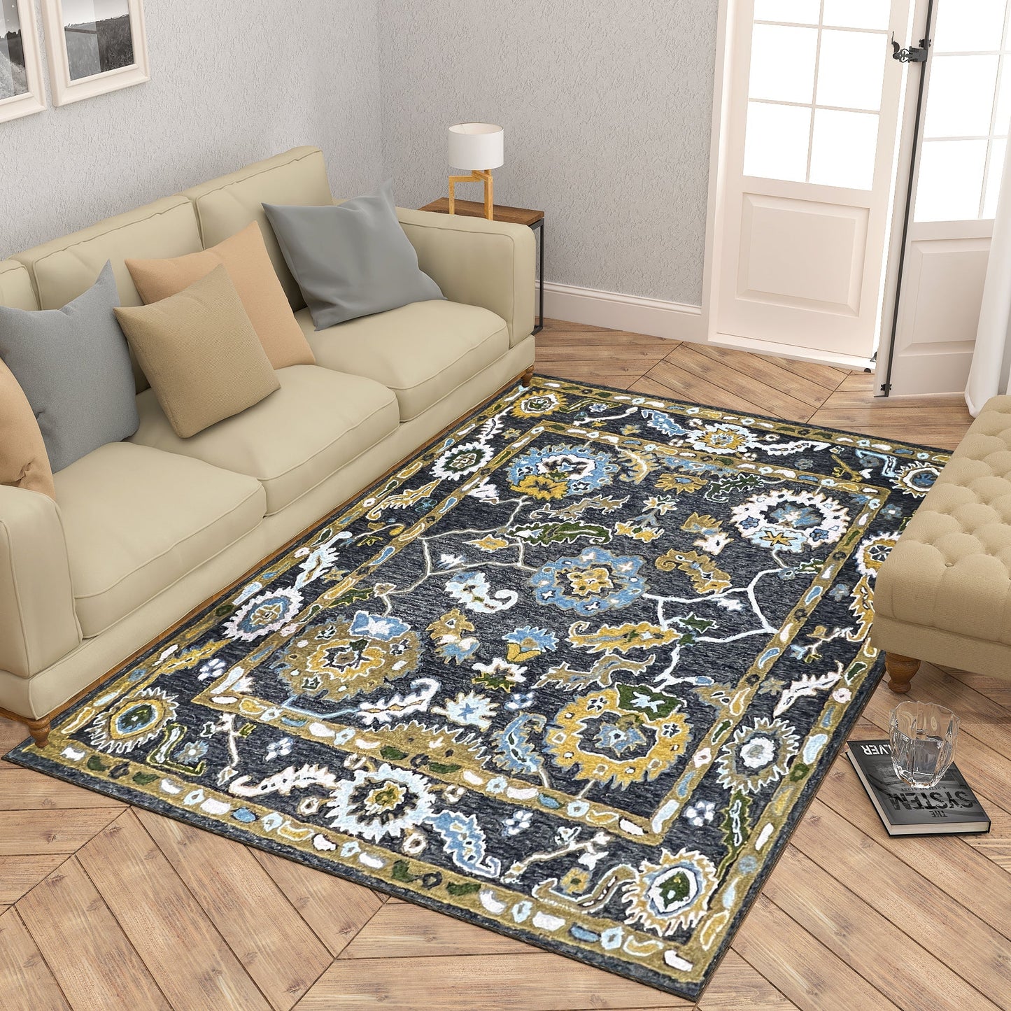 Premium Hand-Tufted Rug Made of 100% Wool - Old Country - 4x6 Feet