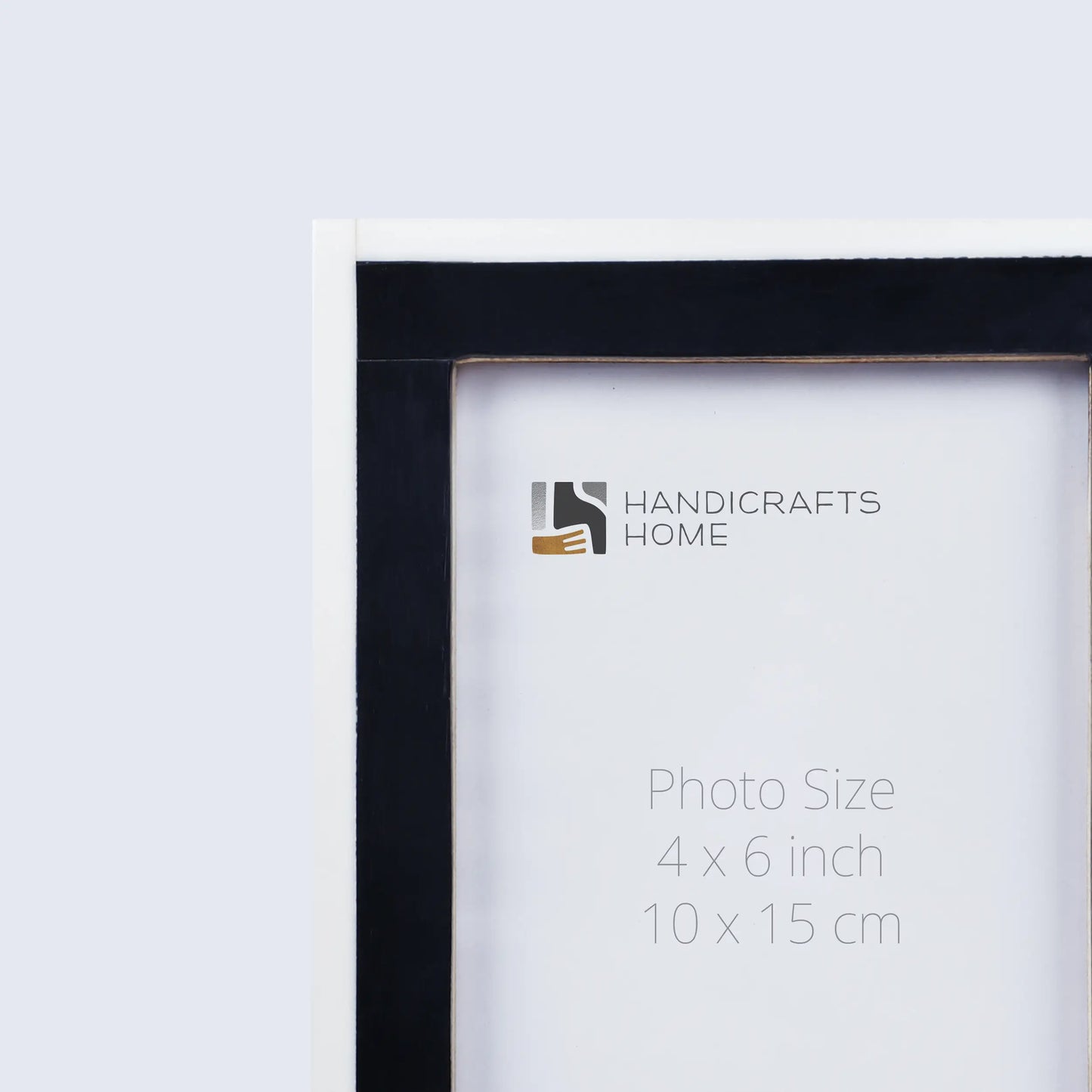 Picture Frames Mosaic Pattern Bone Inlay Collection in 3 Sizes, Black
