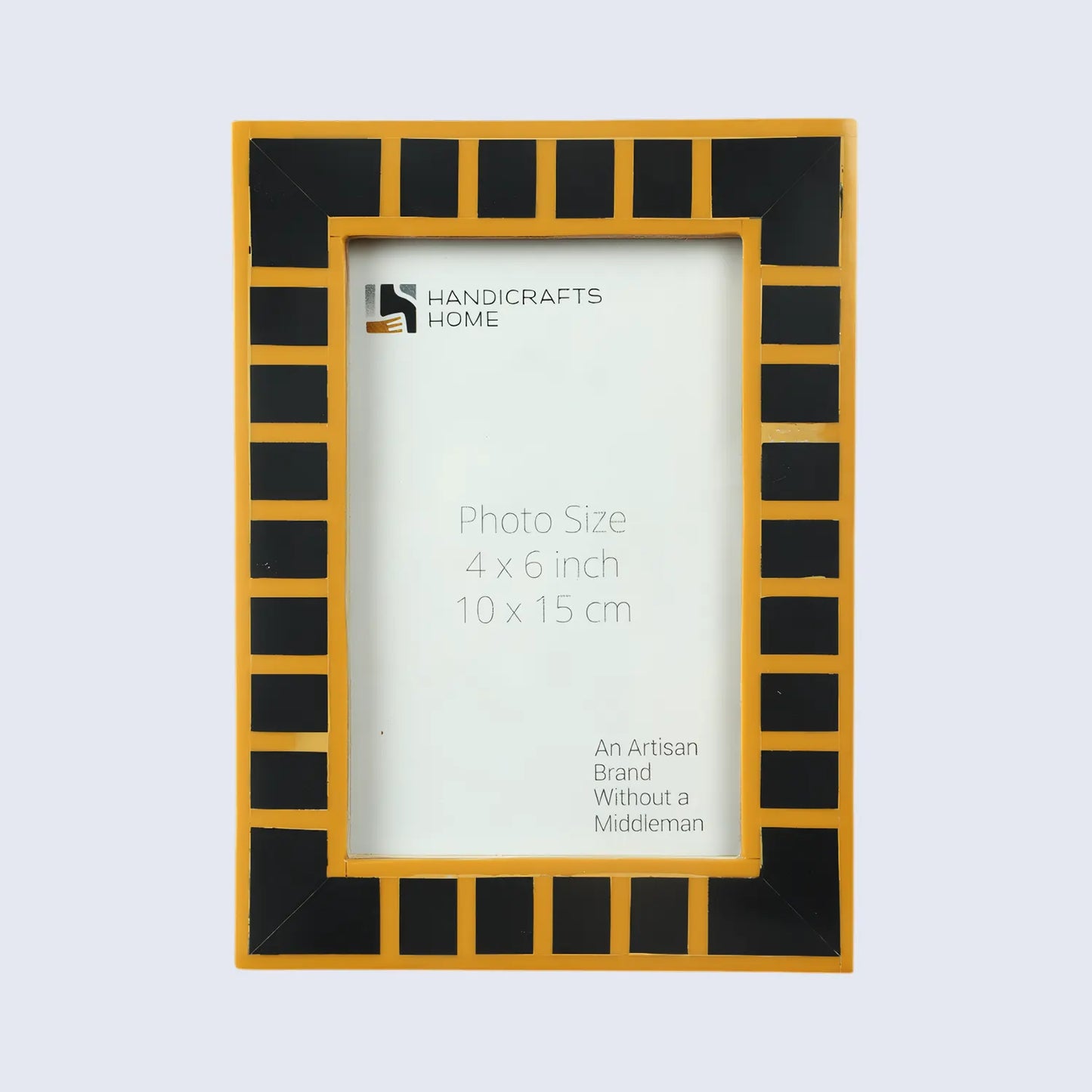 Black Square Resin Inlay Picture Frame 4x6 & 5x7