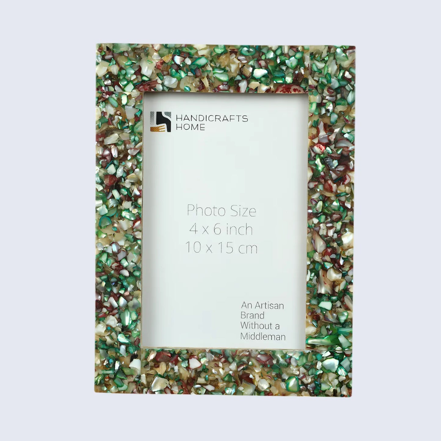 Mother of Pearl Crush Resin Inlay Picture Frame 4x6 in 4 Colors