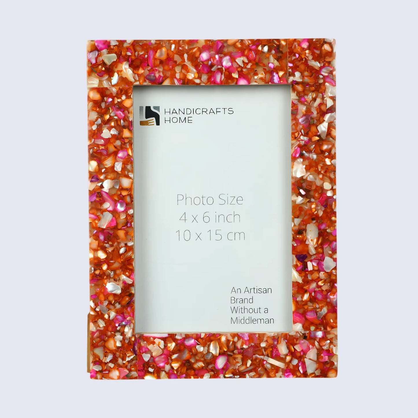 Mother of Pearl Crush Resin Inlay Picture Frame 4x6 in 4 Colors