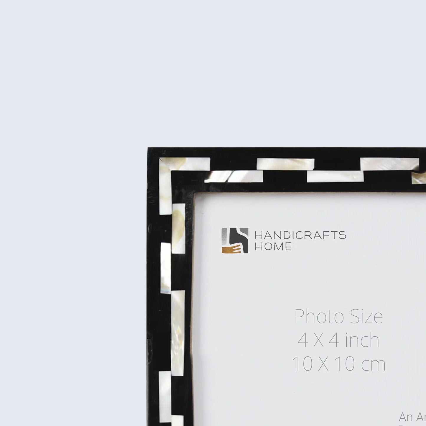 Picture Frames Pearlescent Tiptoe Pattern Mother of Pearl & Resin Collection in 4x4, Make to Order