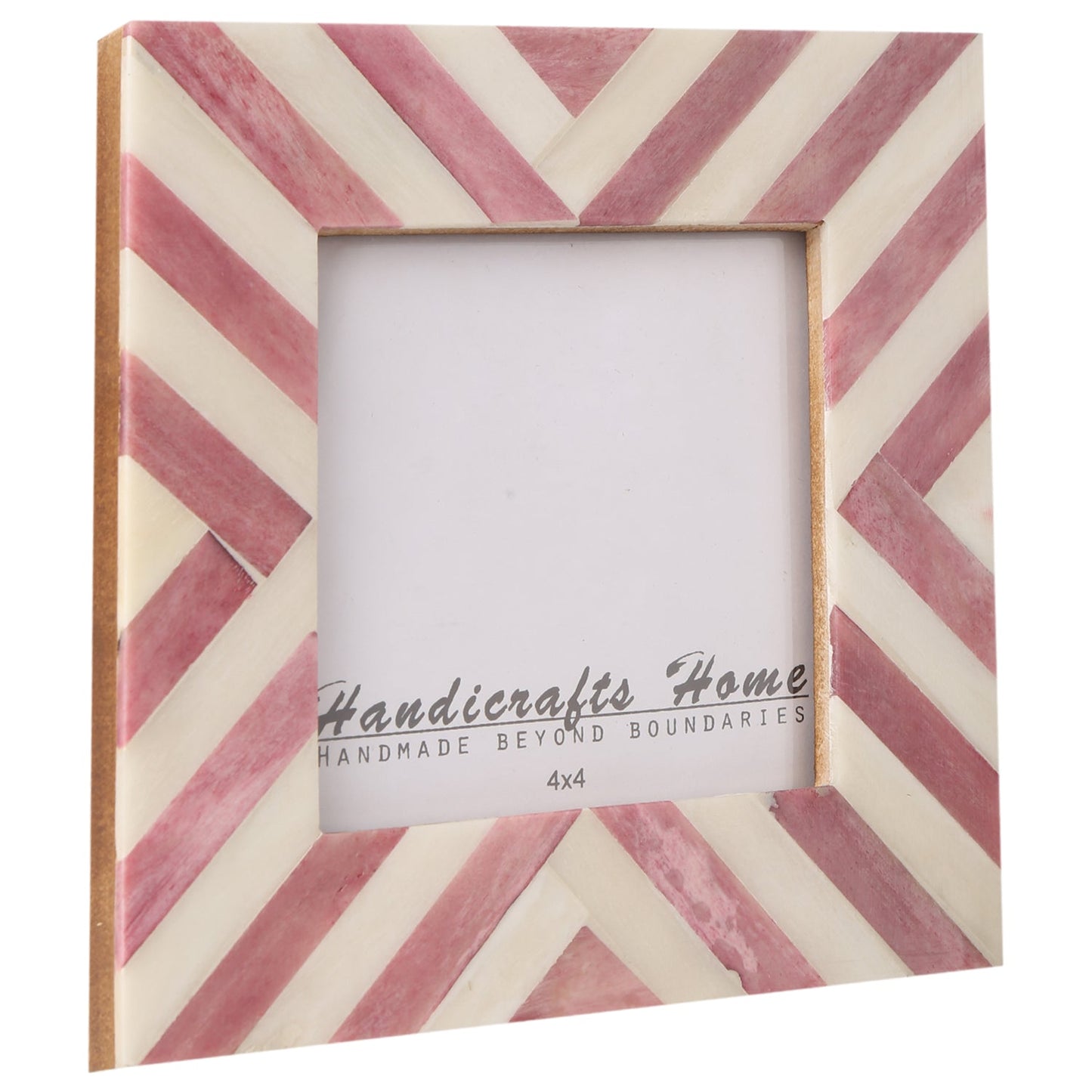 Picture Frames Chevron Pattern Bone Inlay in 2 Sizes- Purple