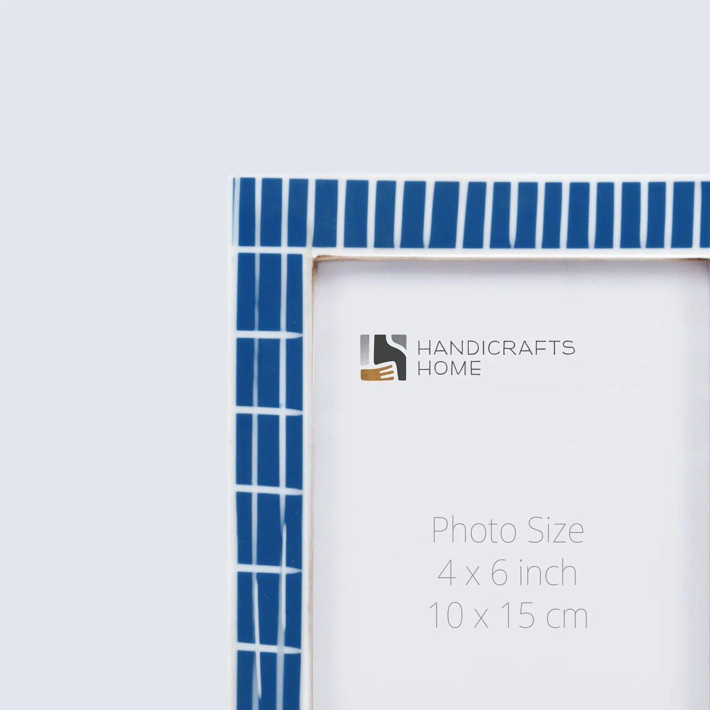 Picture Frames Manhattan Subway Pattern Resin Inlay Collection in 3 Sizes, Pack of 2