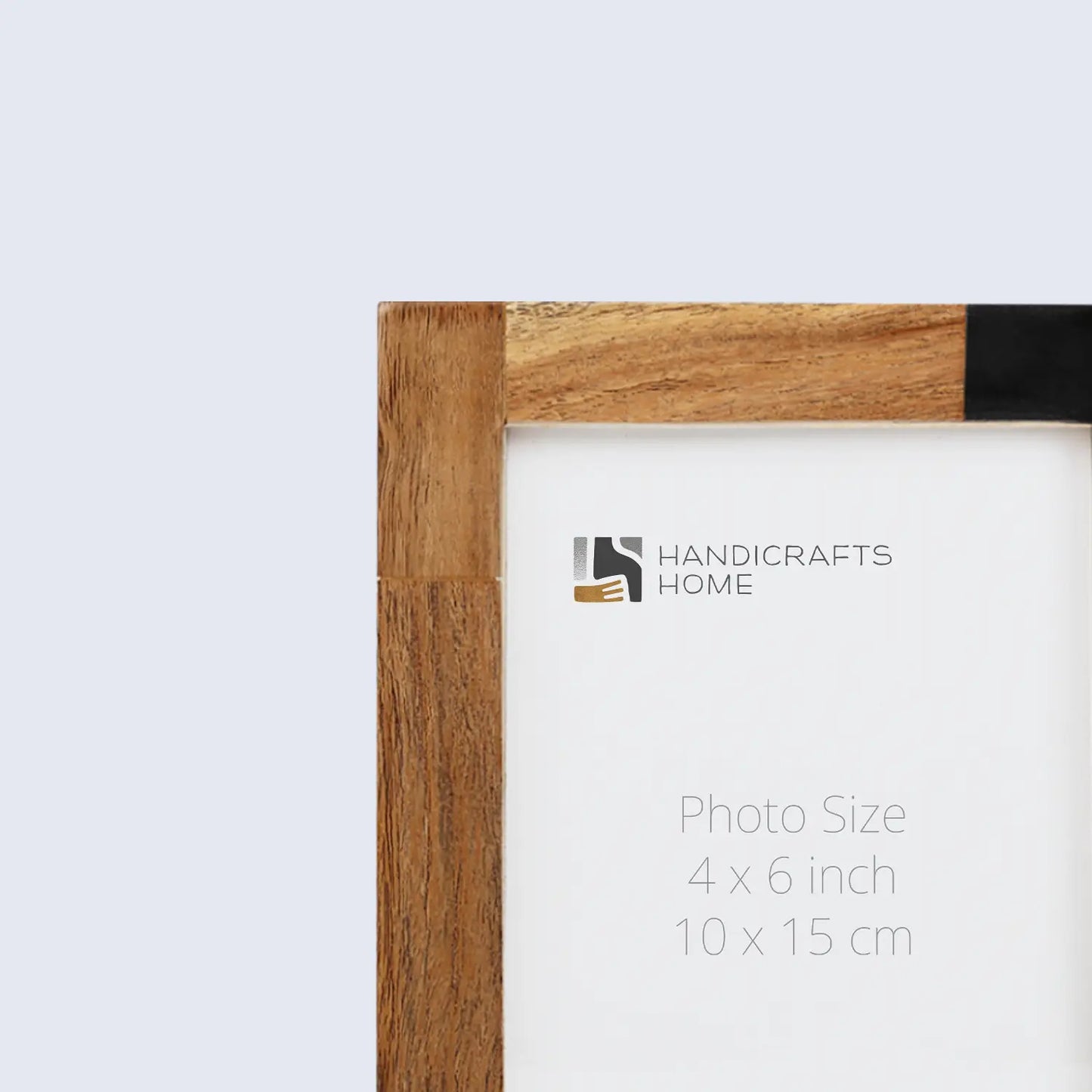 Picture Frames Mondrian Warm Oak Pattern Resin Inlay Collection in 3 Sizes