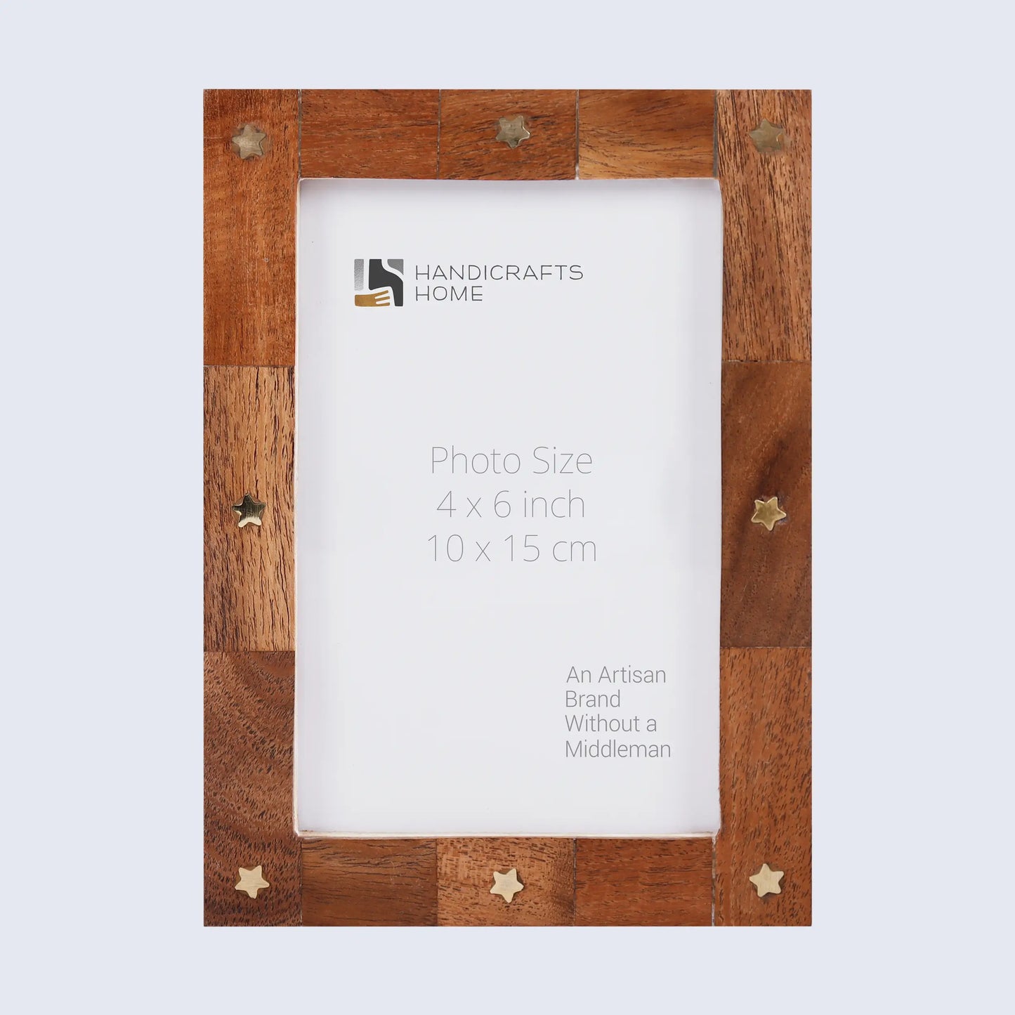 Picture Frames Starwood Brass & Wooden Collection in 3 Sizes