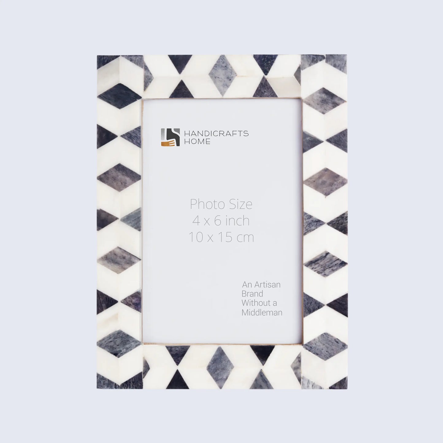 Picture Frames Artic Moss Pattern Bone Inlay Collection in 3 Sizes