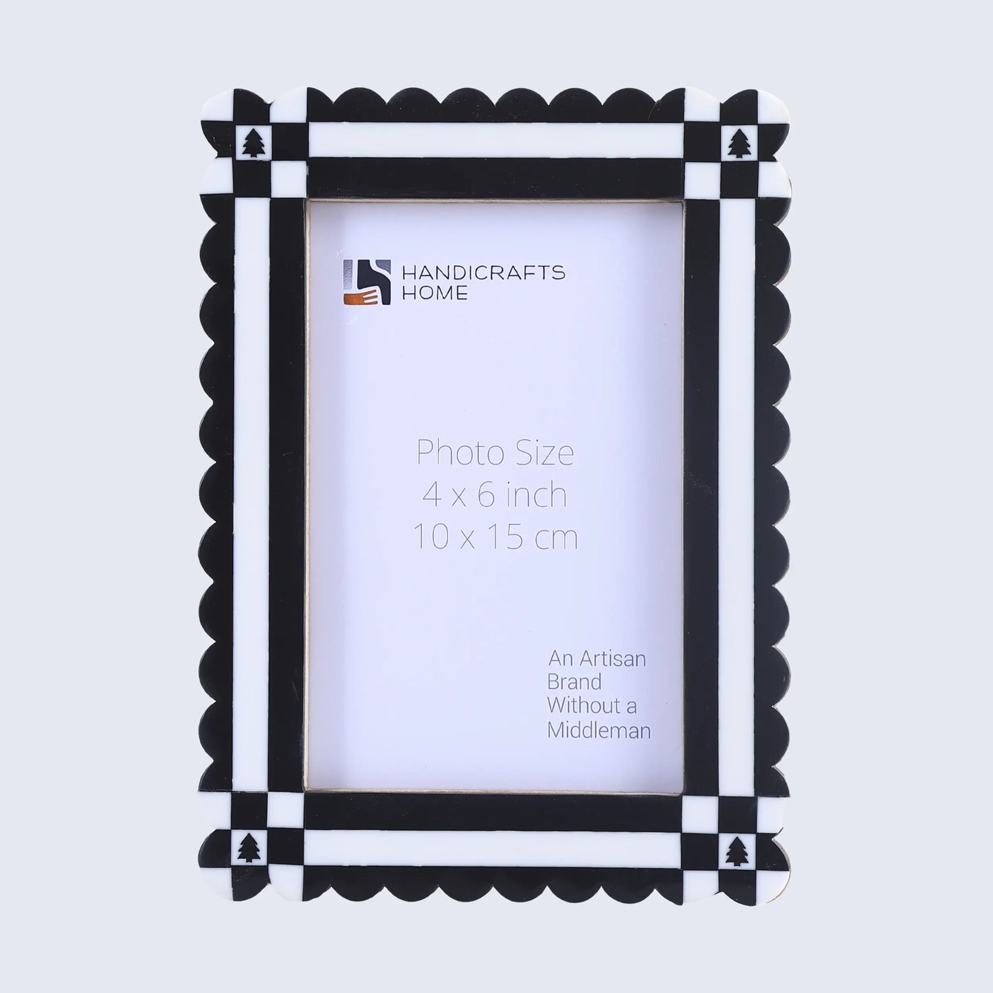 Picture Frames Chalet Nair Pattern Resin Inlay Collection in 2 Sizes