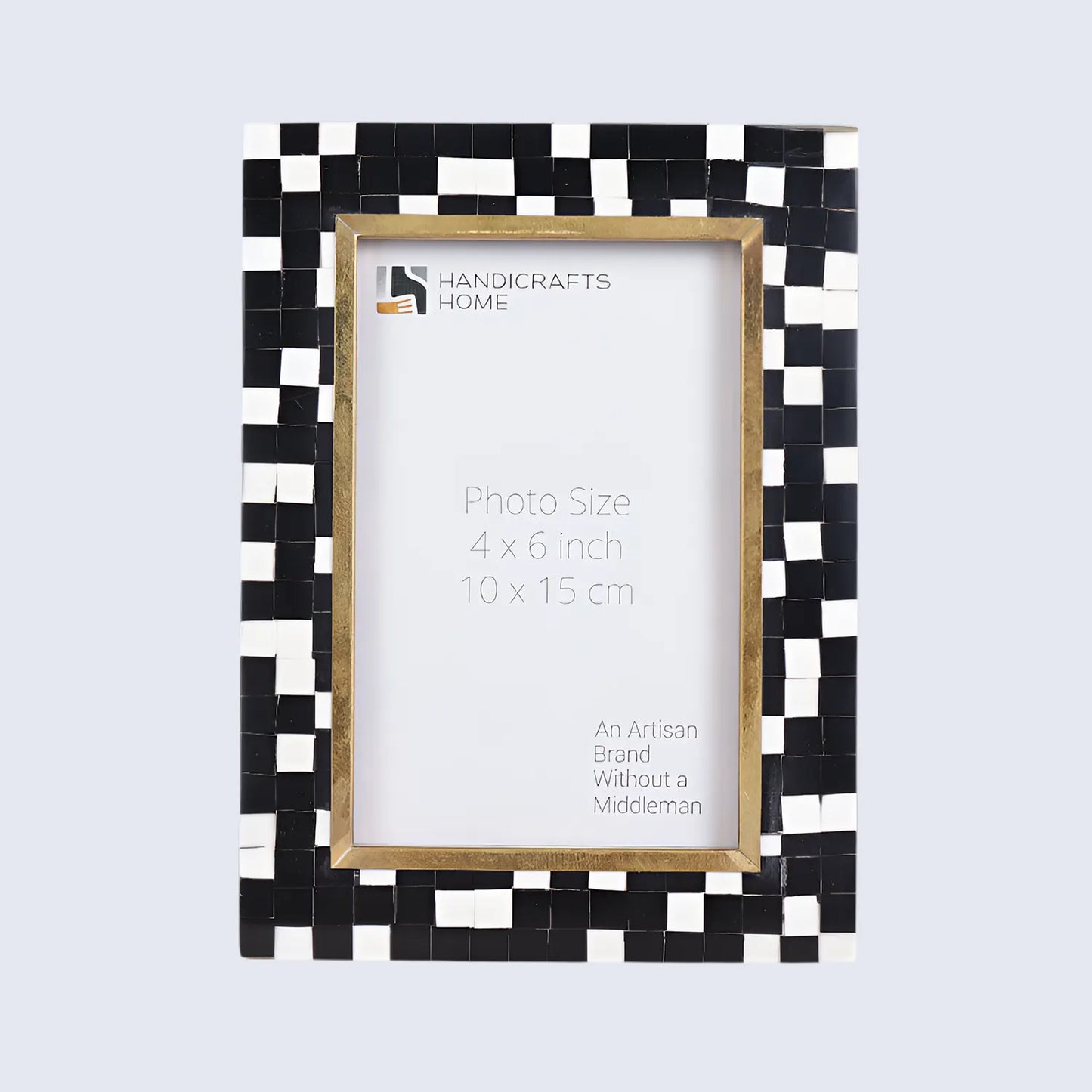 Picture Frames Halo Mosaic Pattern Resin Inlay Collection, 4x6