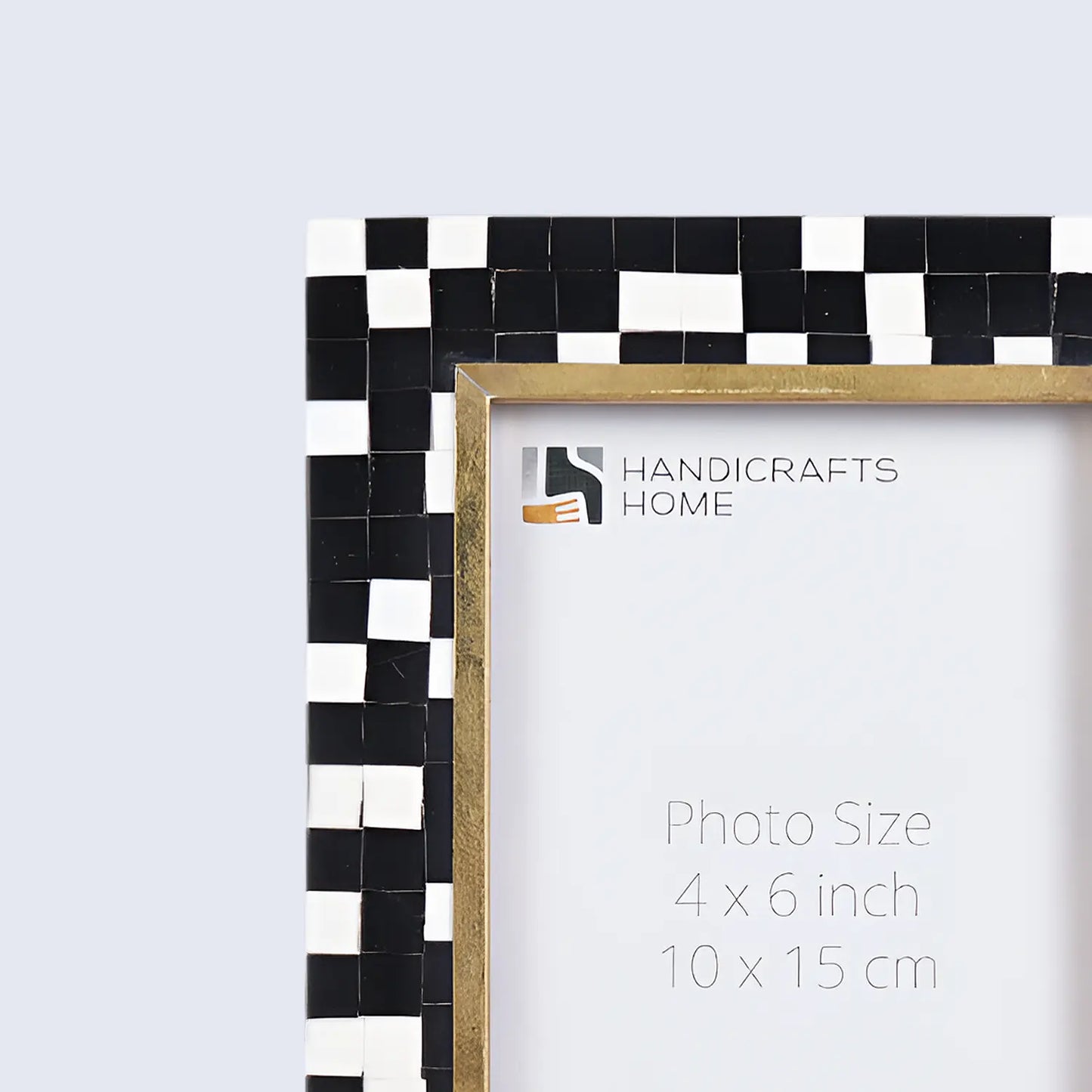 Picture Frames Halo Mosaic Pattern Resin Inlay Collection, 4x6