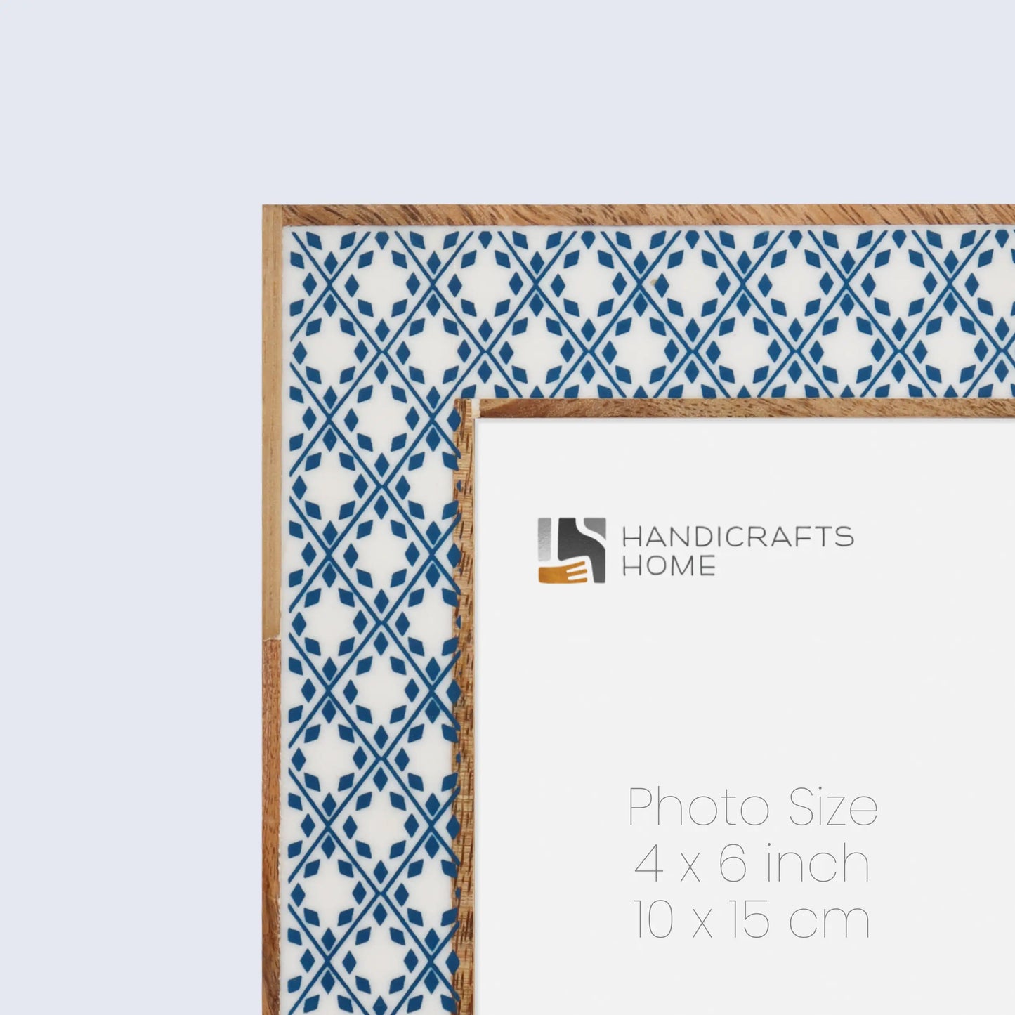 Picture Frames Rhythm Diamonds Pattern Resin Inlay Collection in 3 Sizes