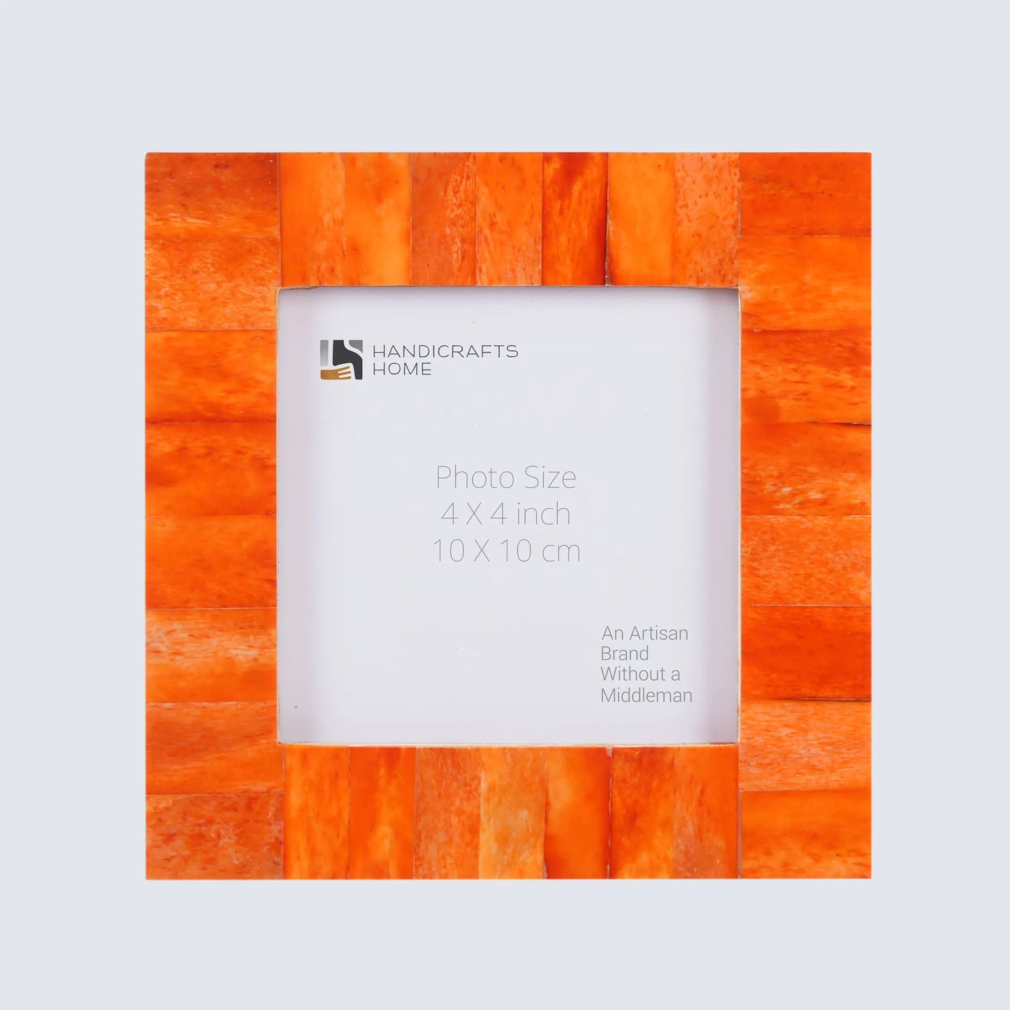 Picture Frames Classic Pattern Bone Inlay Collection in 27 Sizes, Orange