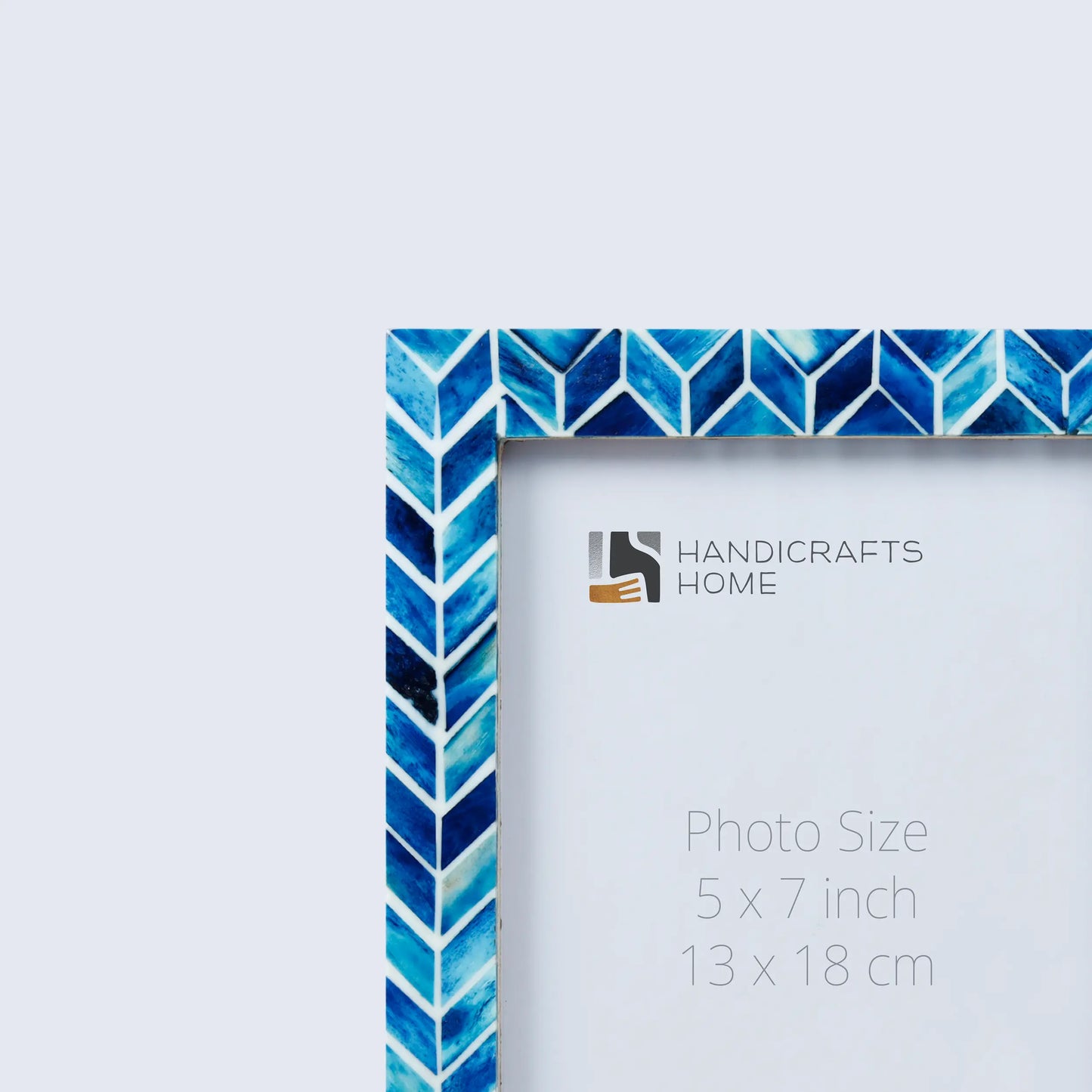 Picture Frames Artic Ice Pattern Bone & Resin Inlay Collection in 3 Sizes