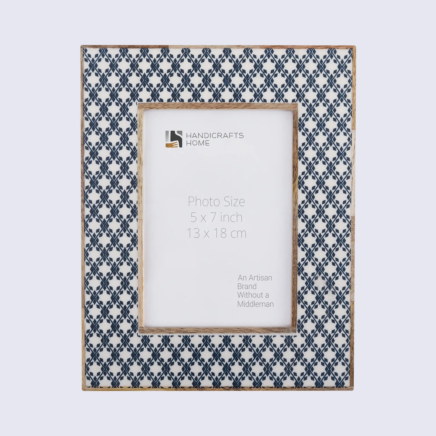 Picture Frames Rhythm Diamonds Pattern Resin Inlay Collection in 3 Sizes