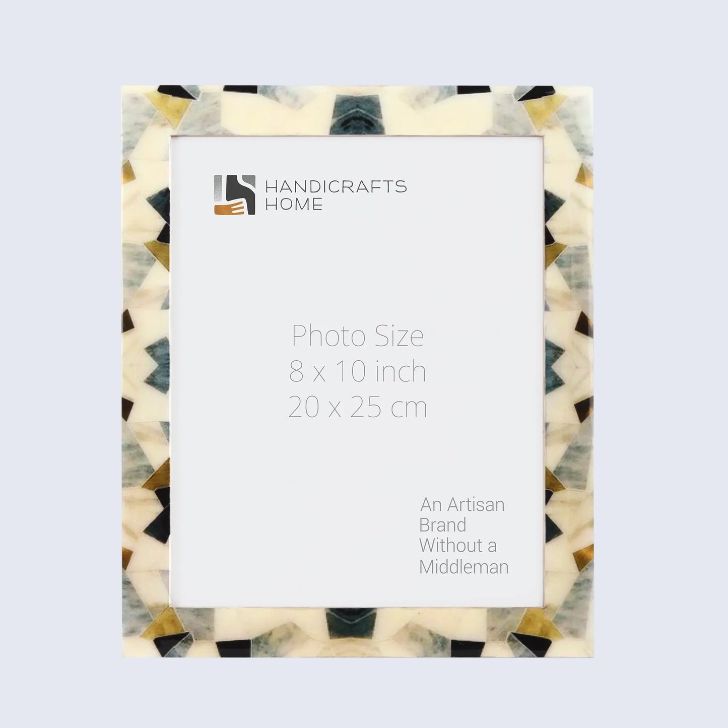 Picture Frames Pearlescent Prism Pattern Mother of Pearl Collection in 3 Sizes
