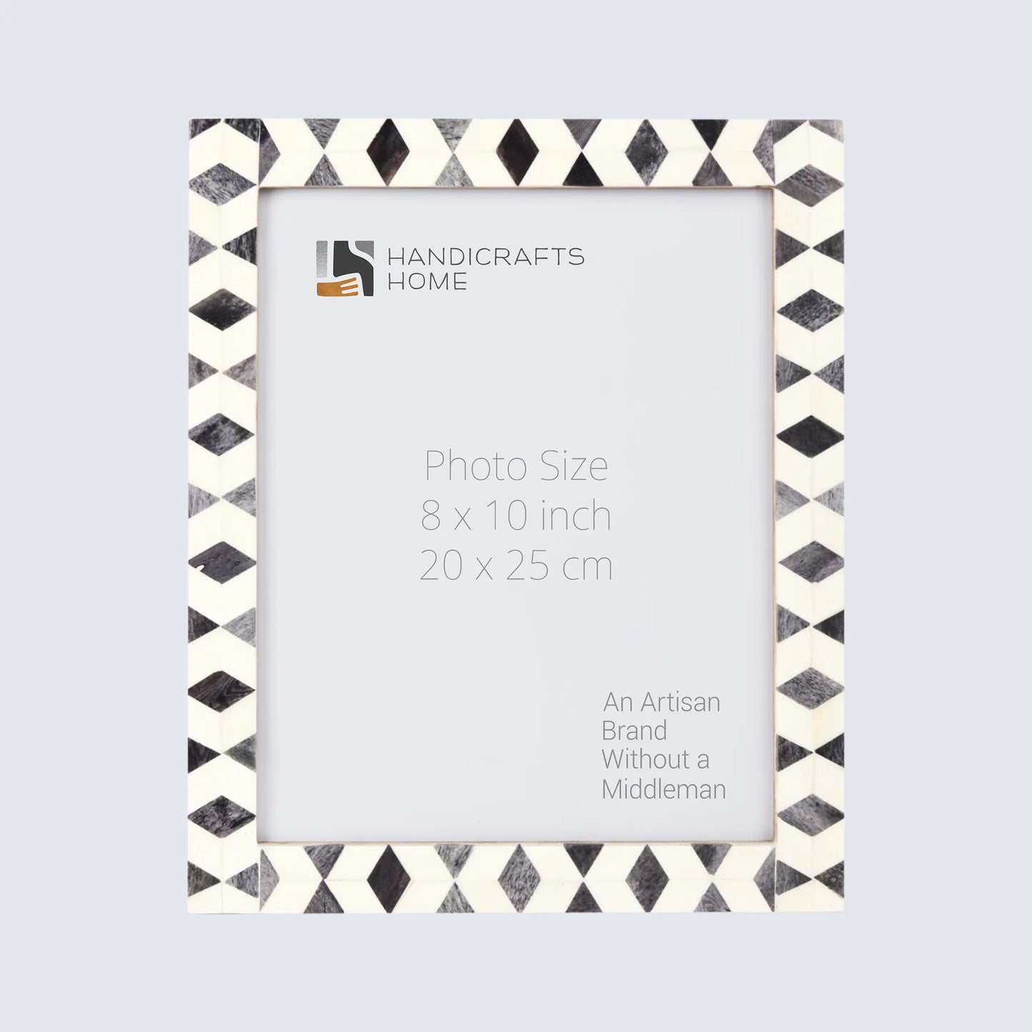 Picture Frames Artic Moss Pattern Bone Inlay Collection in 3 Sizes