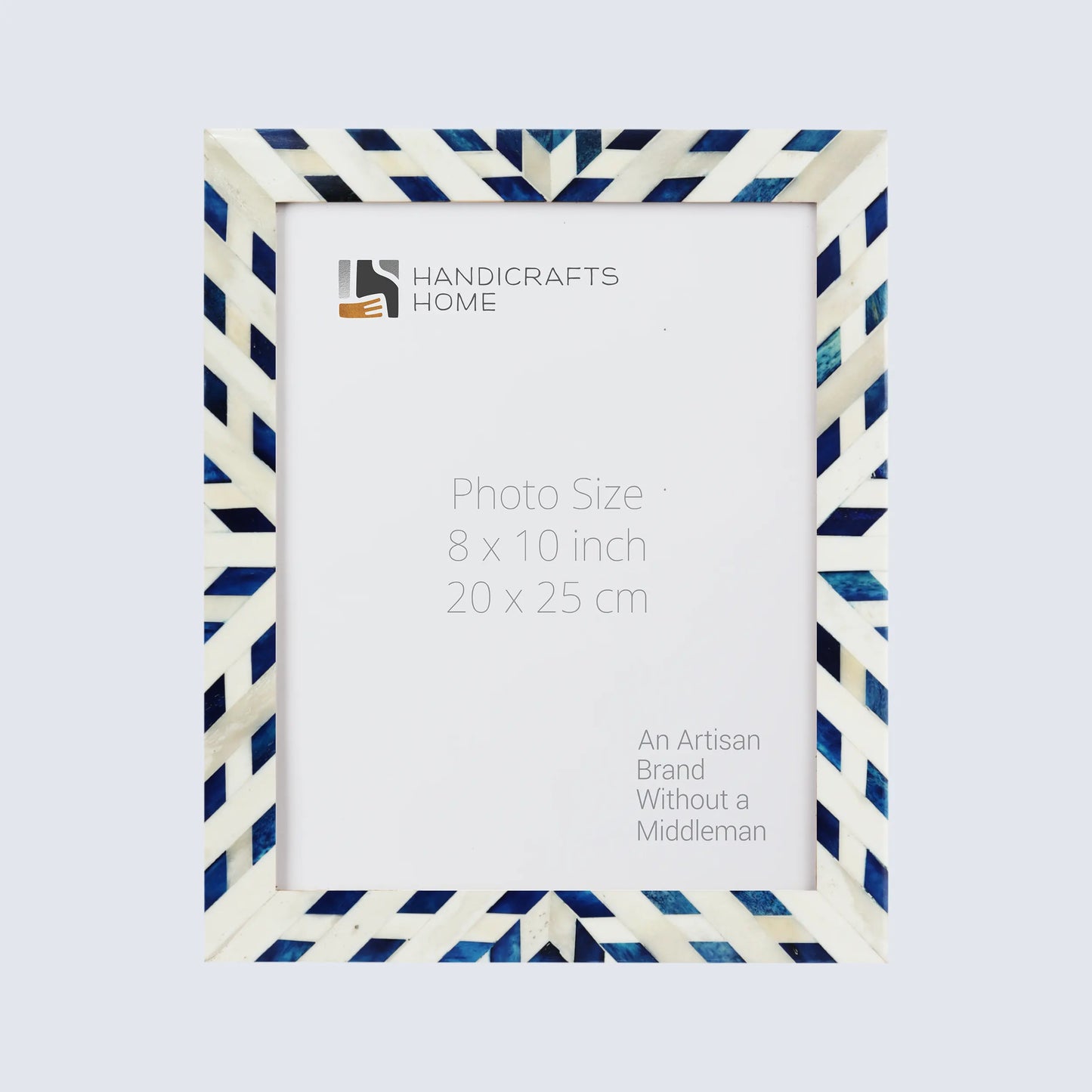 Picture Frames Hypno Frost Pattern Bone Inlay Collection in 3 Sizes