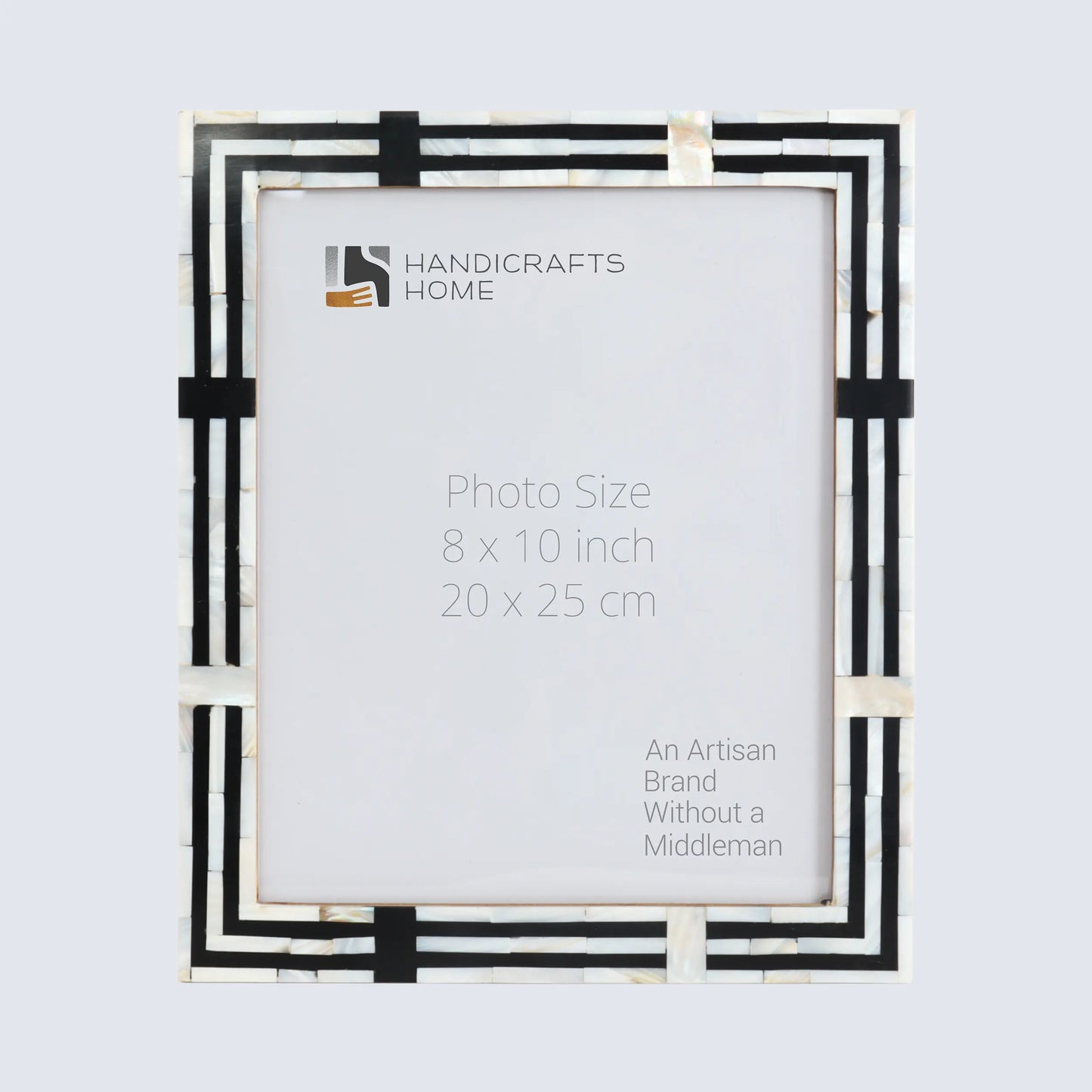 Picture Frames Pearlescent Motif Pattern Mother of Pearl & Resin Collection in 3 Sizes