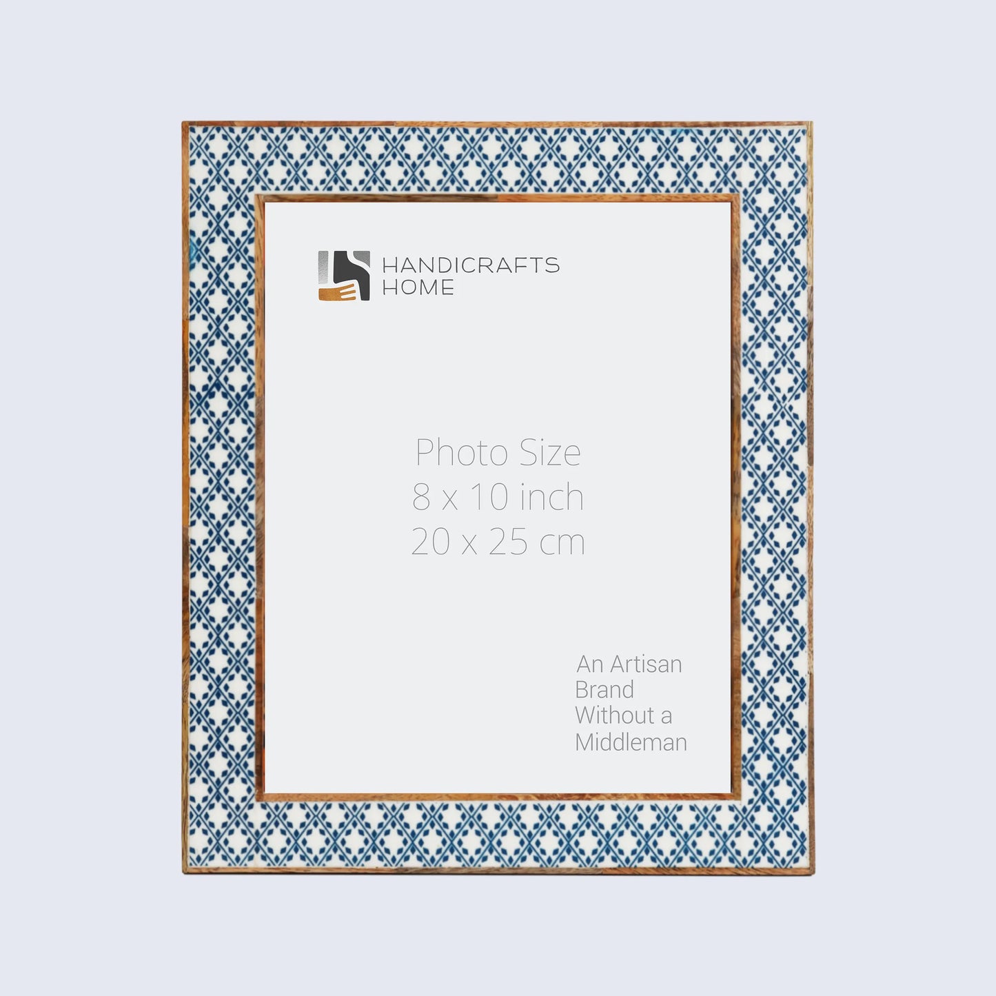 Picture Frames Rhythm Diamonds Pattern Resin Inlay Collection in 3 Sizes