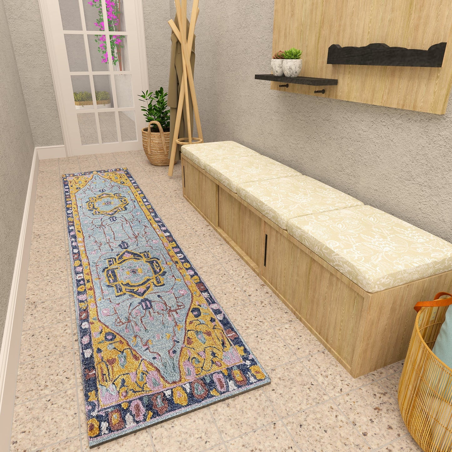 Premium Hand-Tufted Rug Made of 100% Wool - Royal Realm - 2x6 Feet