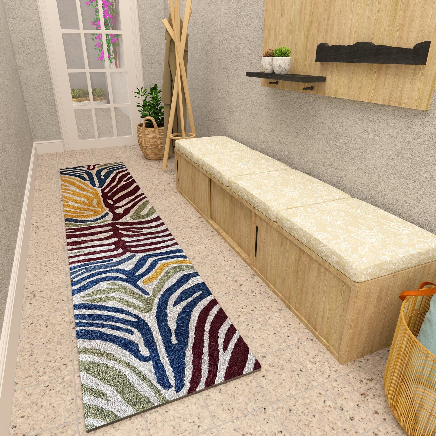 Premium Hand-Tufted Rug Made of 100% Wool - Savanna - 2x10 Feet