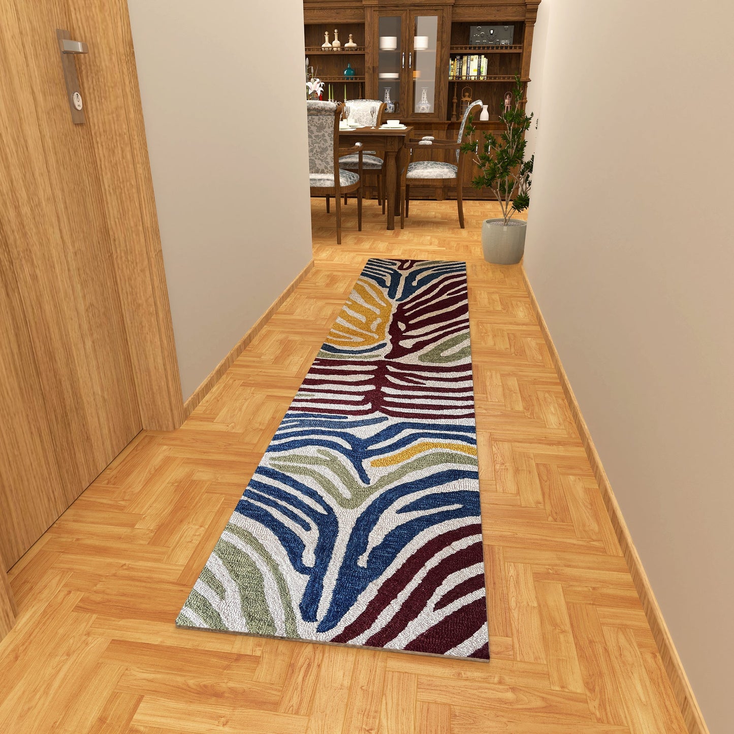 Premium Hand-Tufted Rug Made of 100% Wool - Savanna - 2x10 Feet