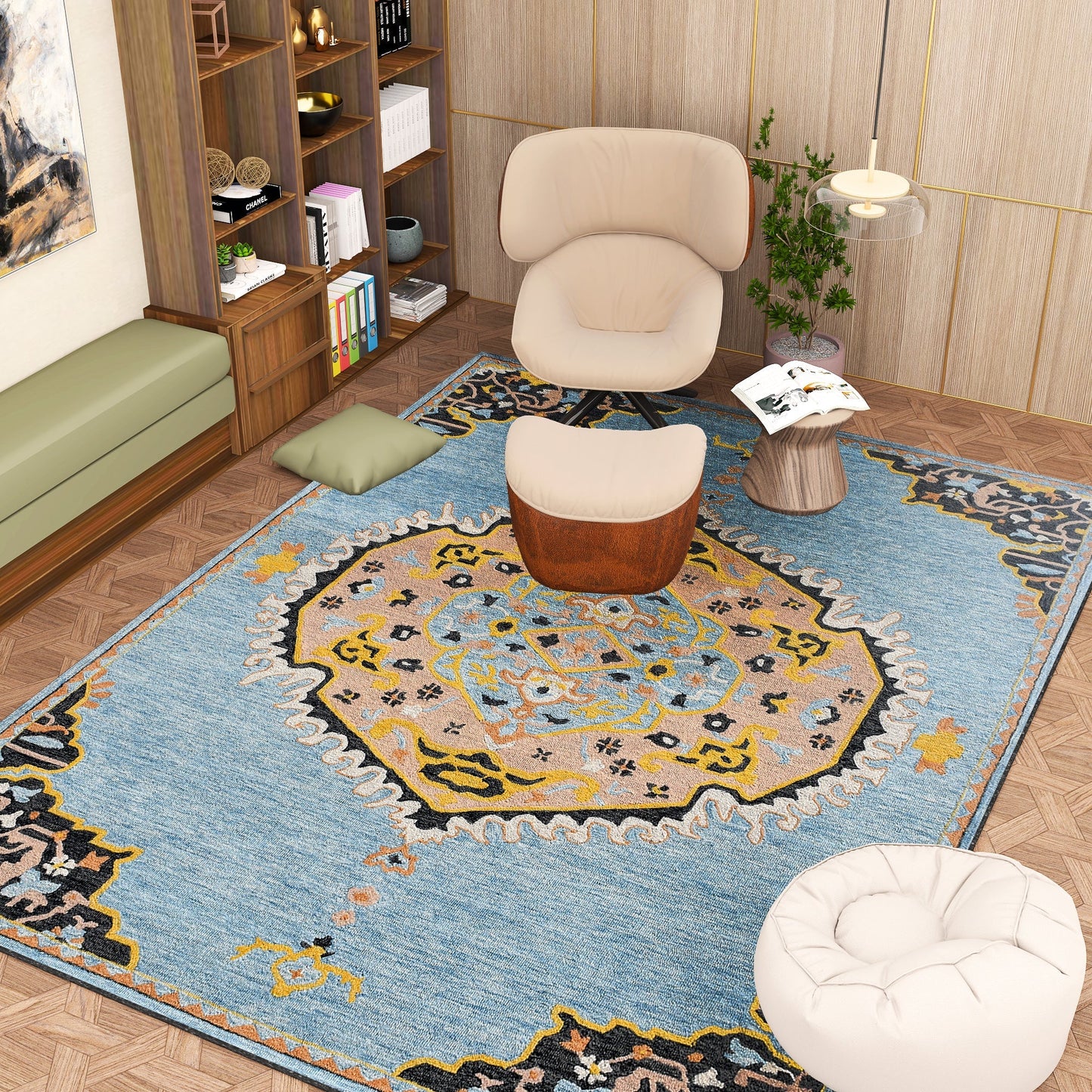 Premium Hand-Tufted Rug Made of 100% Wool - Shivanka - 8x10 Feet