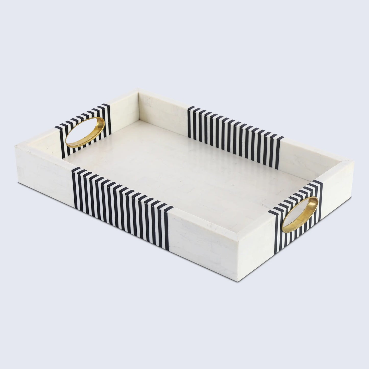 Decorative Tray Optique Reflect Pattern Resin Inlay Collection in 11x17