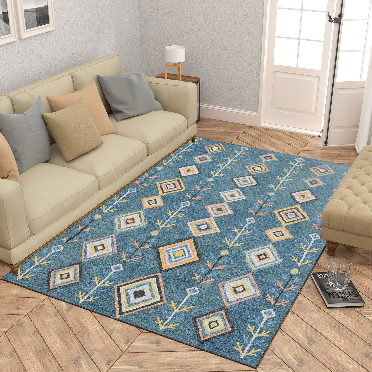 Premium Hand-Tufted Rug Made of 100% Wool - Tundra - 5x8 Feet