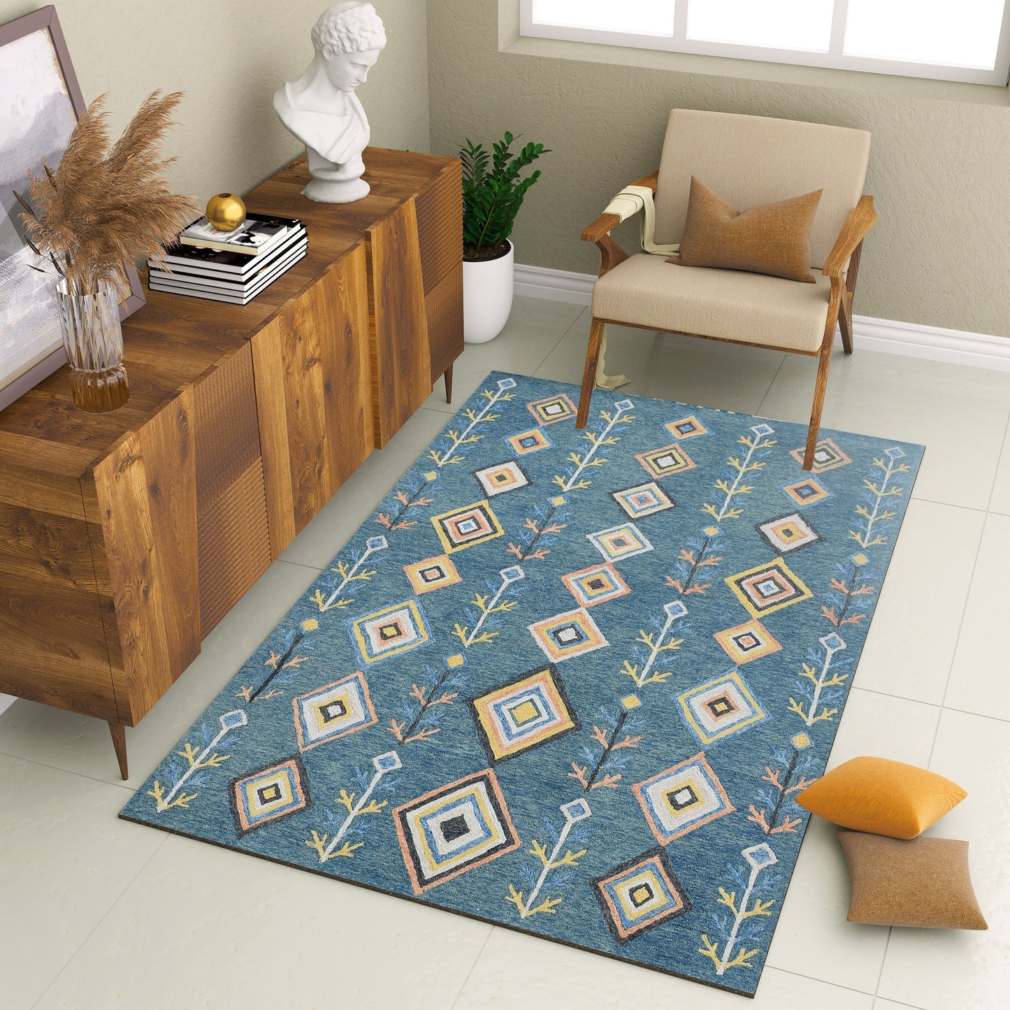 Premium Hand-Tufted Rug Made of 100% Wool - Tundra - 5x8 Feet