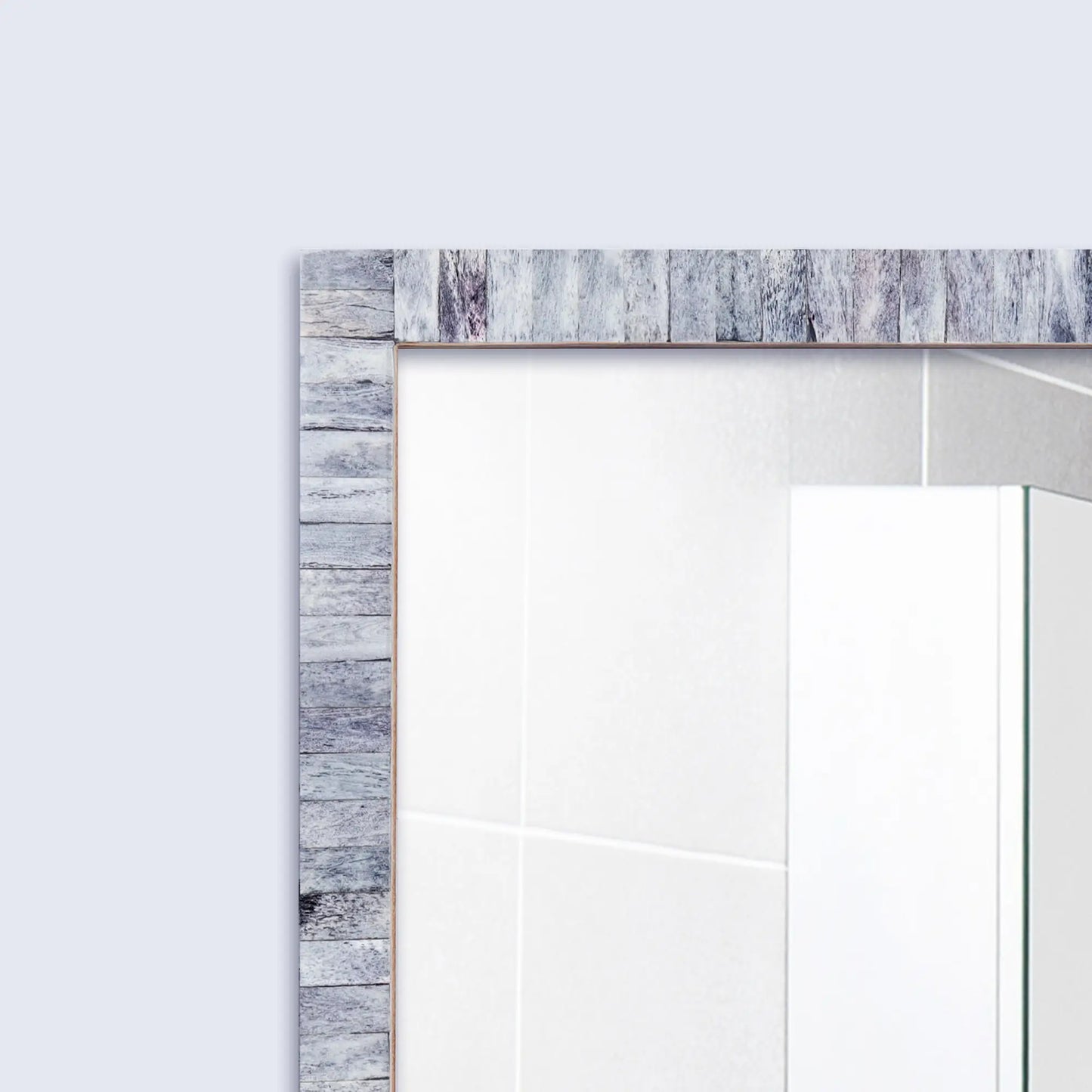 Make to Order Classic Grey Mirror Bone Inlay Collection in 4 Sizes