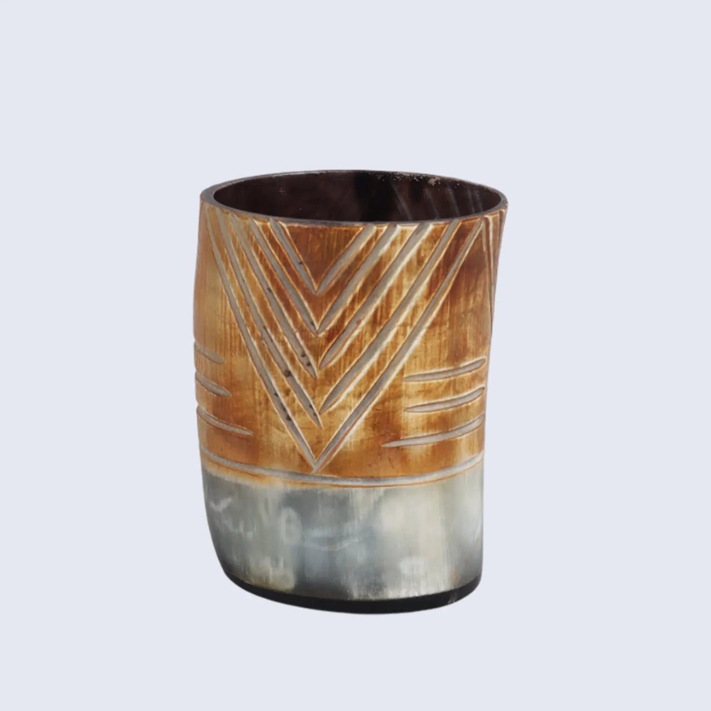 Horn Whiskey Shot Glasses Pack (4,8 & 12) – Hold Up to 6.5oz, Tribal Chevron