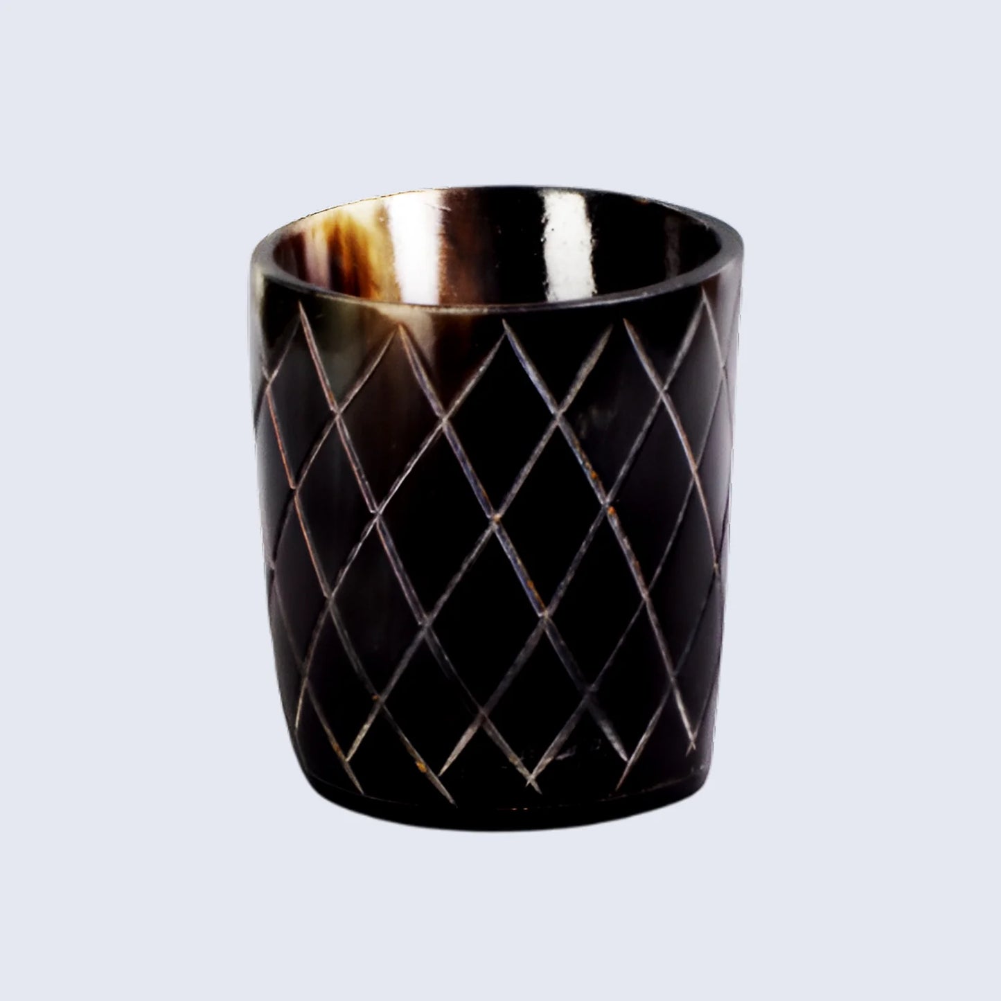 Horn Whiskey Shot Glasses Pack (4,8 & 12) – Hold Up to 6.5oz, Crisscross