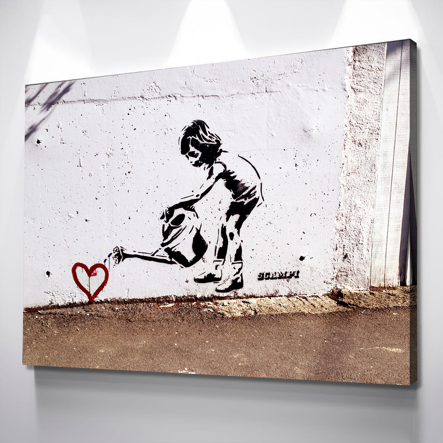 Banksy Prints | Banksy Canvas Art | Banksy Prints for Sale | Banksy Planting Love Reproduction | Canvas Wall Art