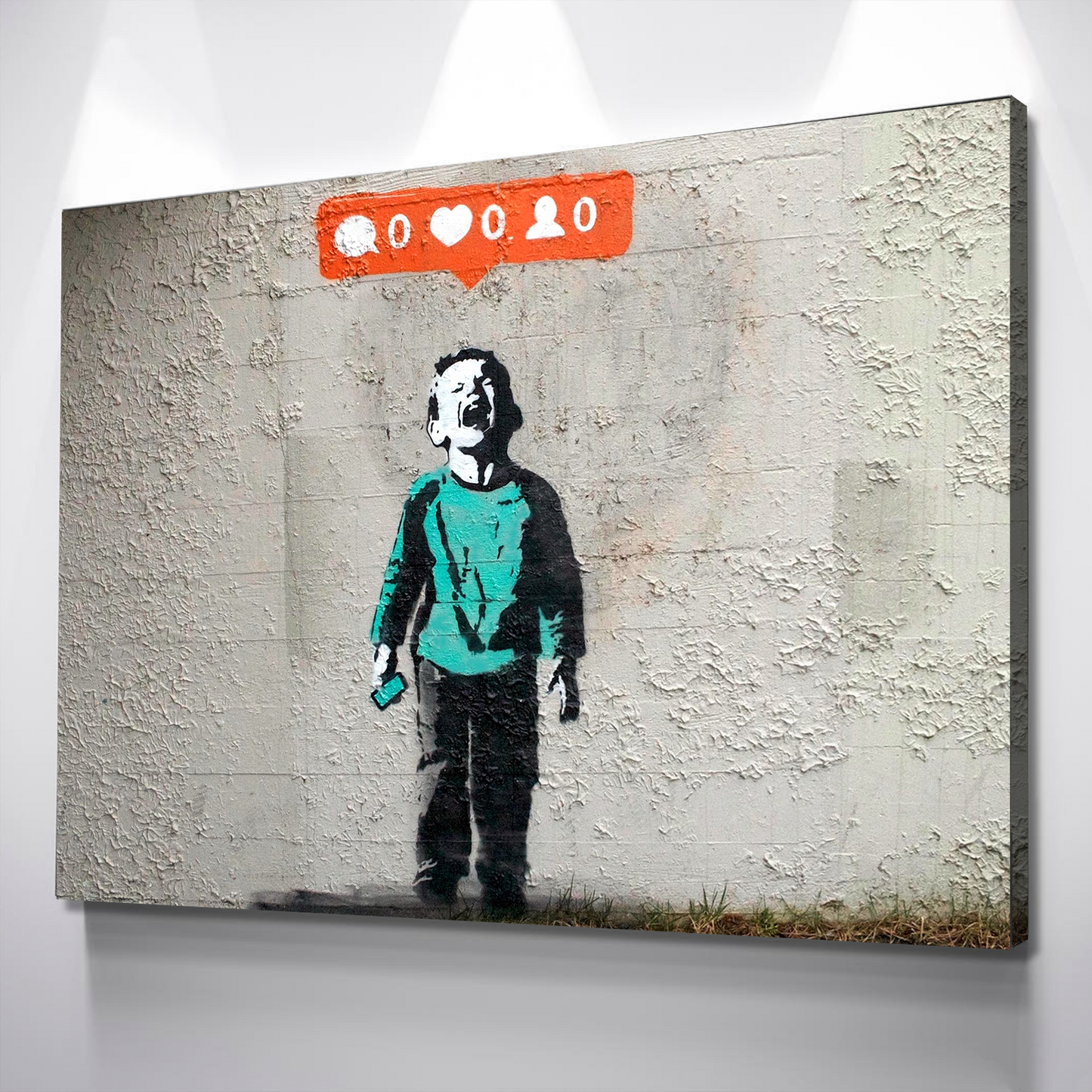 Banksy Prints | Banksy Canvas Art | Banksy Prints for Sale | Graffiti Canvas Art | No Followers Reproduction